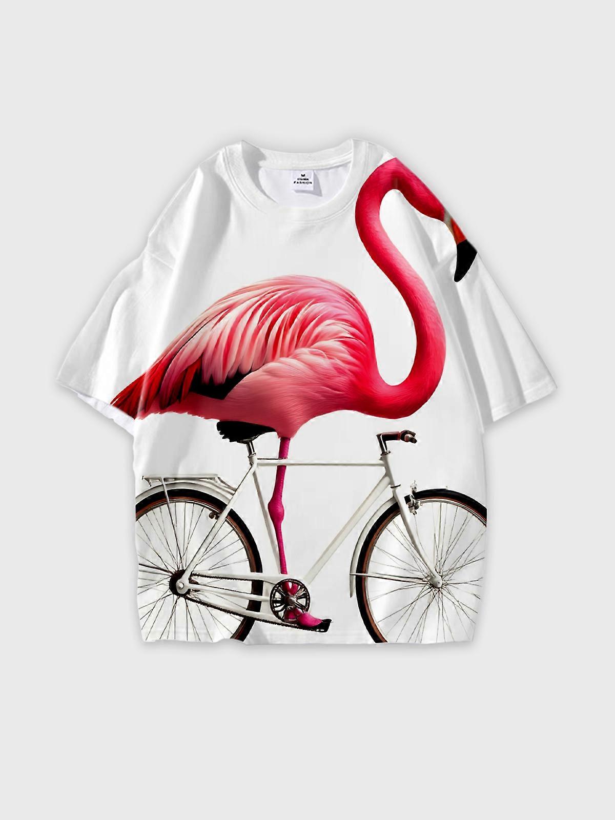 T-Shirt Short Sleeve Round Neck, Summer Casual Loose Graphic Tee, Unisex Pattern V3243