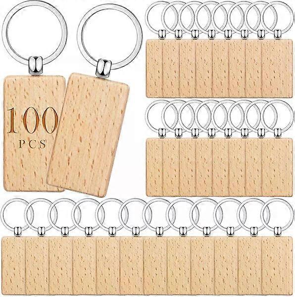Laser engraved wooden blanks, 100 pieces, sturdy and with suitable size