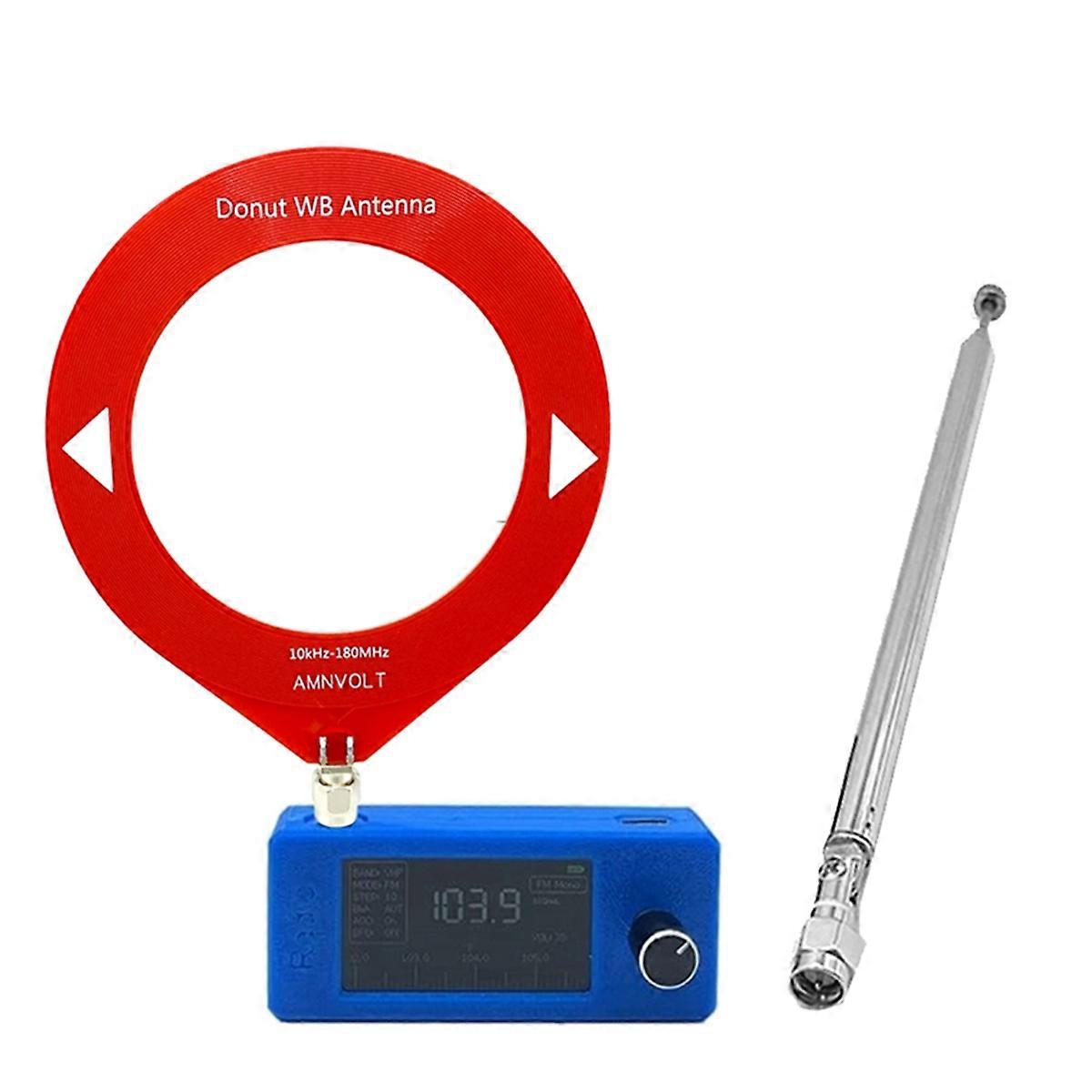 SI4732 Mini Radio Receiver with Antenna 10KHz-180MHz Shortwave Radio Receiver SW LW AM FM SSB Mini SI4732 Radio A