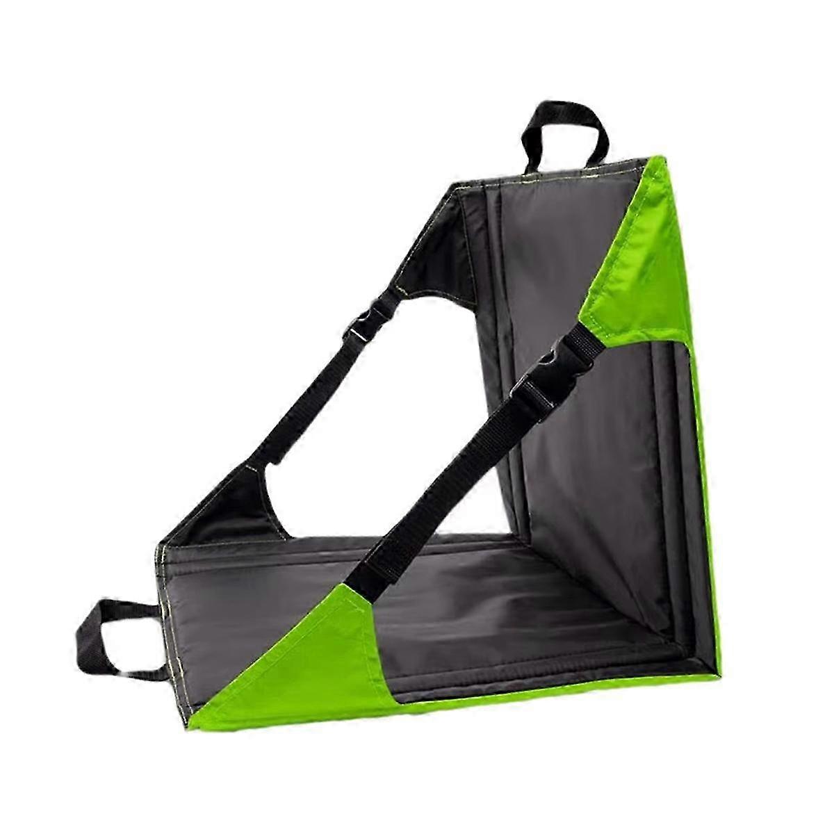 Festival seat with padded backrest for picnics and camping