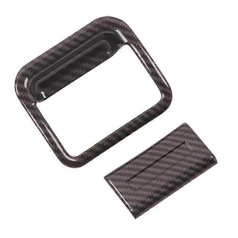 for Navara NP300 2016-2021 Carbon Fibre Car Glove Box Handle Bowl Cover Decor Accessories