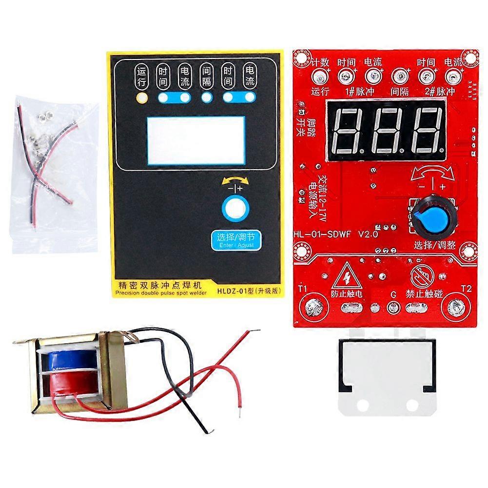 100A Spot Welder Control Board Single Dual Pulse Controller Adjustable Time Current for Spot Welder