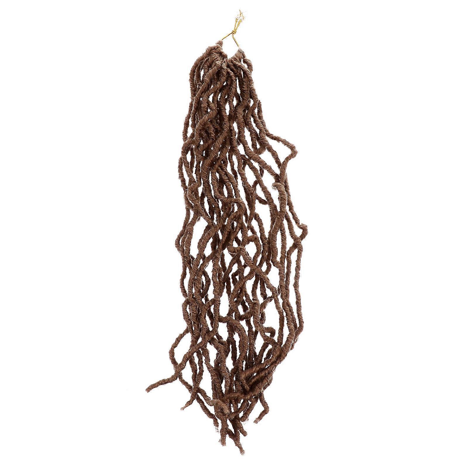 Spring Braid Hair Extensions in Brown Color 20 Strands High Temperature Inches Long for Decoration