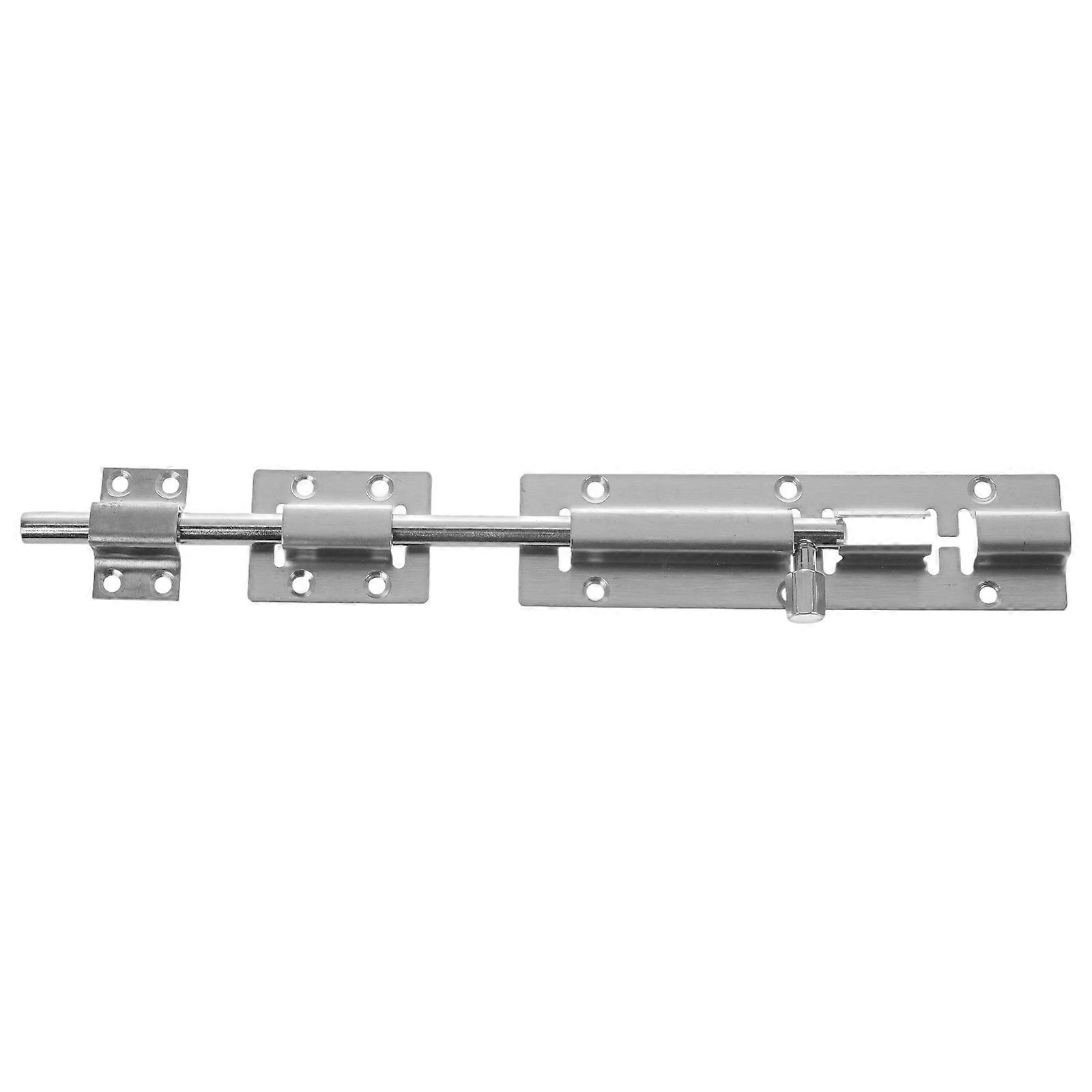Stainless Steel Slide Bolt Latch for Home with Heavy Duty Design and AntiTheft Features 10 Inches Silver