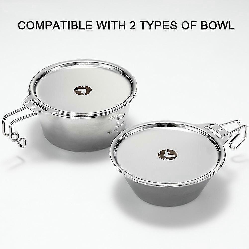 Stainless Steel Camping Sierra Cup Lightweight Compact Camping Pot Hiking Coffee Mug Bowl Cup