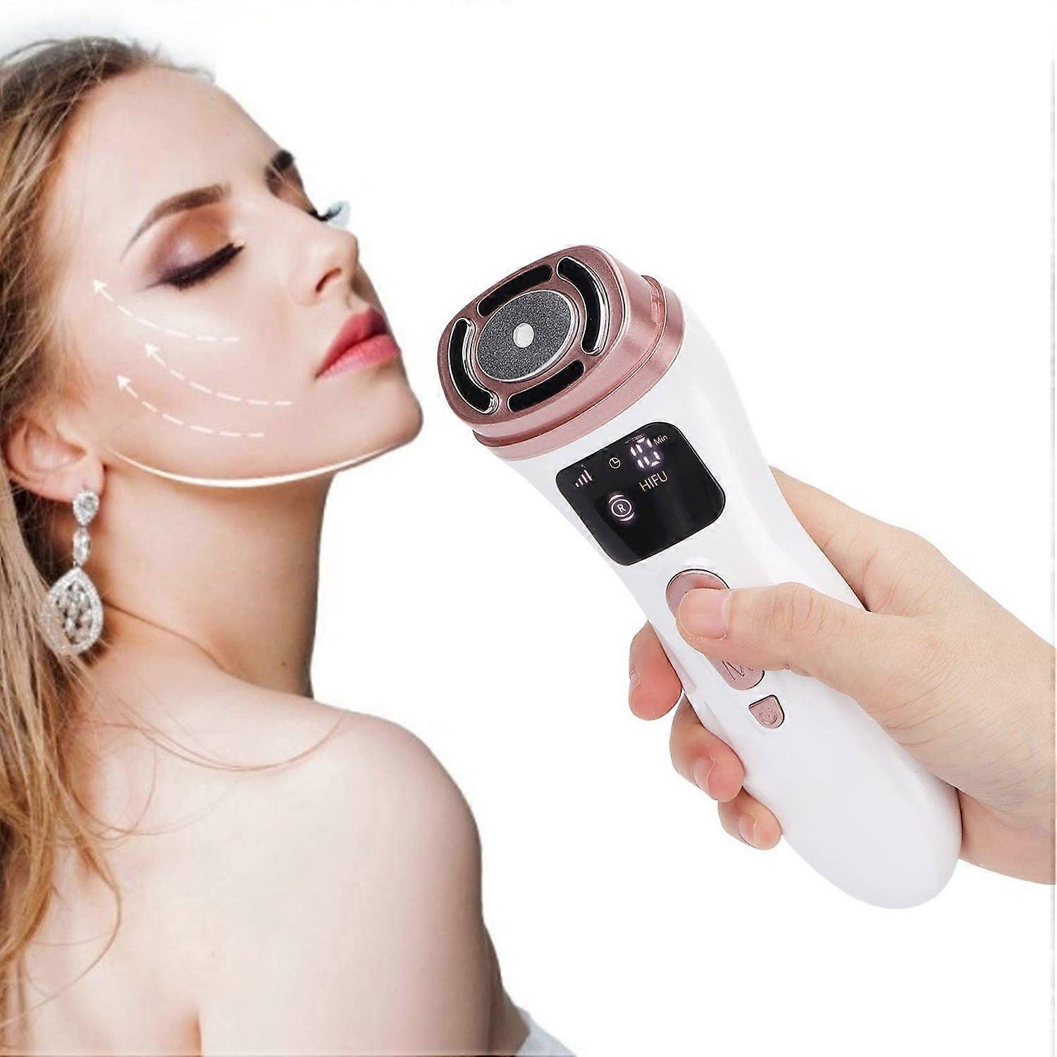 Mini Skin Beauty Machine, Portable Skin Rejuvenation Care Device for Face, Forehead, Corner of Eye, Chin, Neck to Reduce Wrinkles (5 Gears, 3 Modes) (