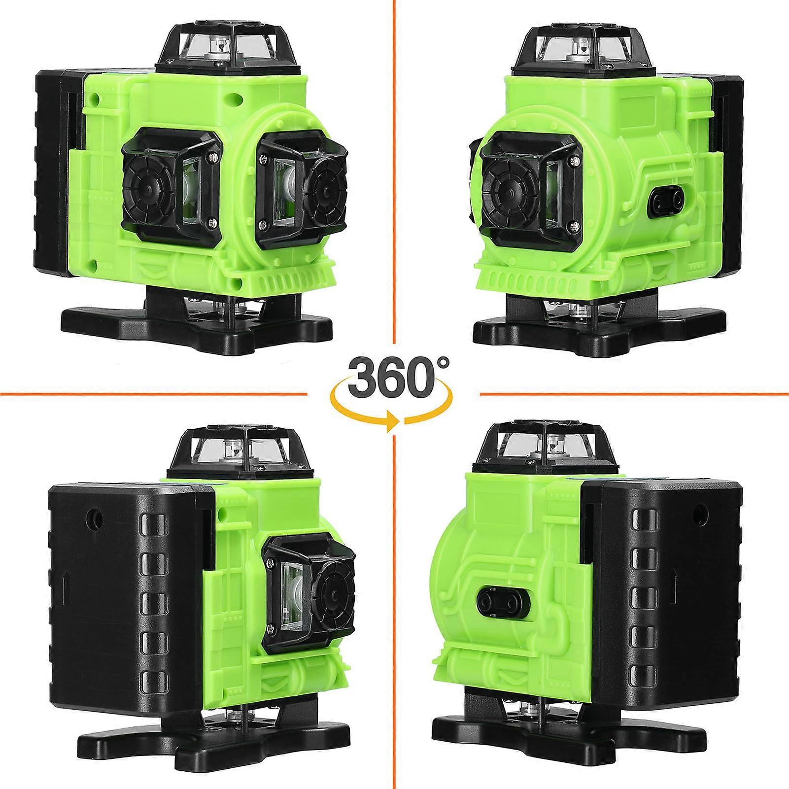 16 Lines 4D Laser Level with Self-Leveling, Remote & Carry Bag