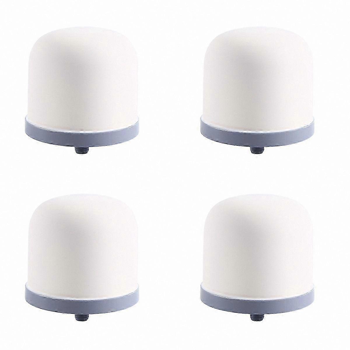 4-Pack Ceramic Mineral Water Filters with Magnetized Purification Hemisphere for Home Use