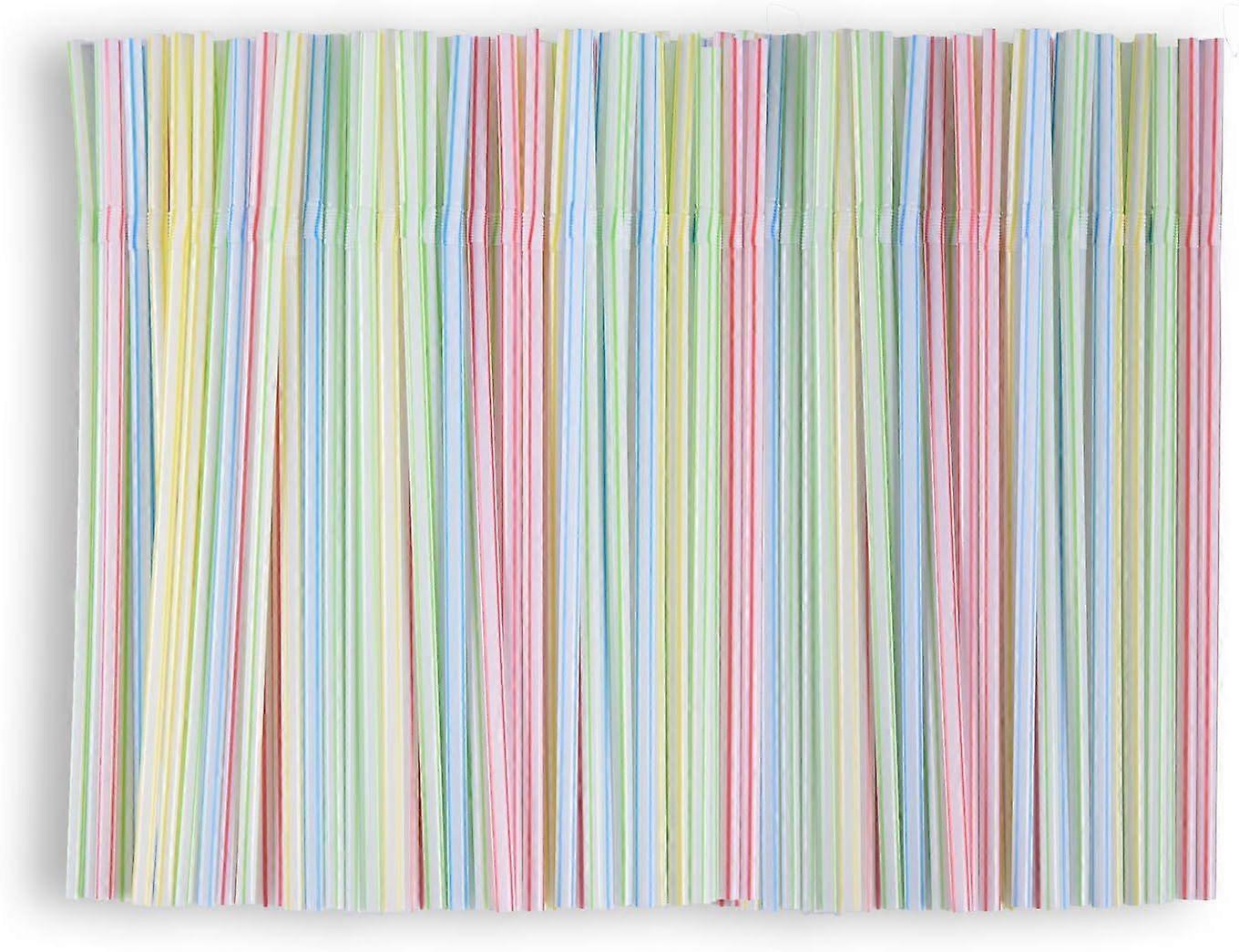 400 Pcs Colorful Reusable Collapsible Straws - Multicolored - For Parties, Soft