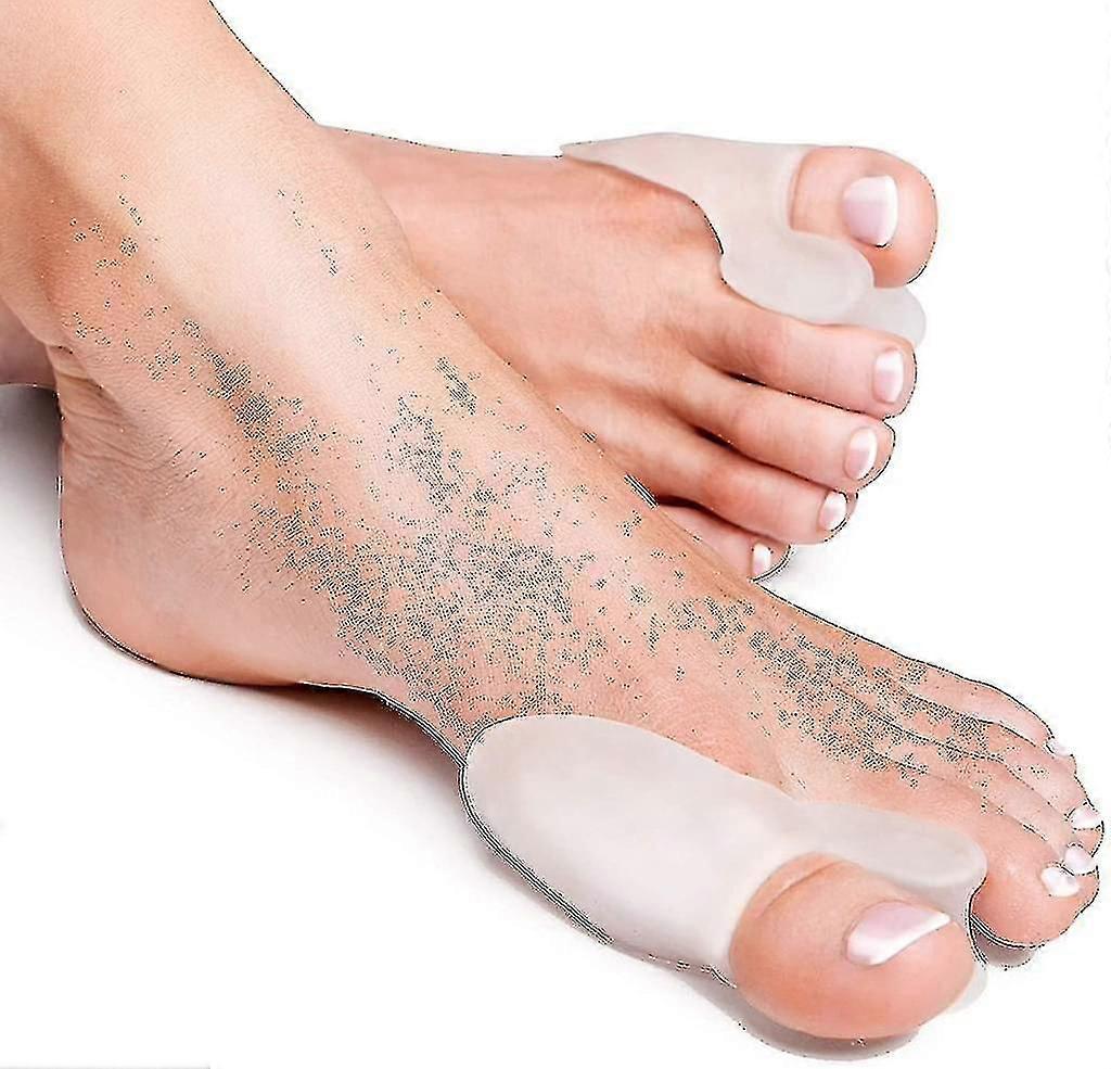2 Pairs Of Toe Spreader Transparent One Size - Super Soft