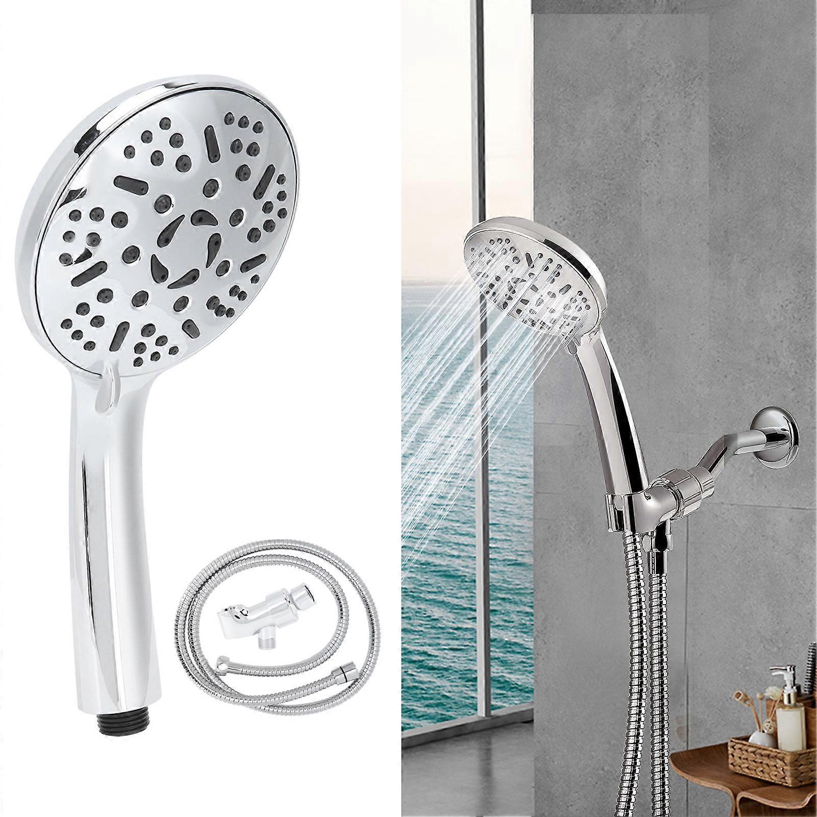 G1/2 Handheld Shower Head 9 Spray Modes Chrome 219x110.8mm