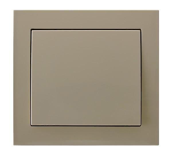 Single Big Button Indoor Light Switch Click Wall Plate Various Colours