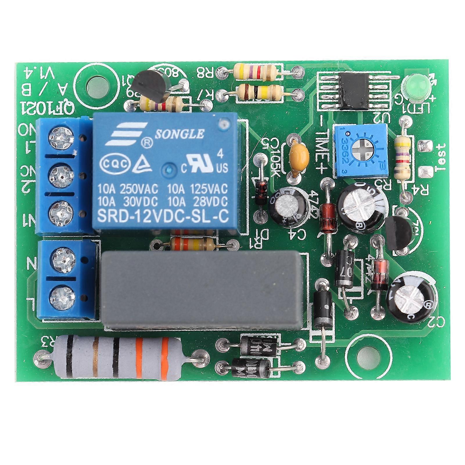 220V AC Time Delay Switch Module Adjustable Time Delay Power Off Board (0-10min)