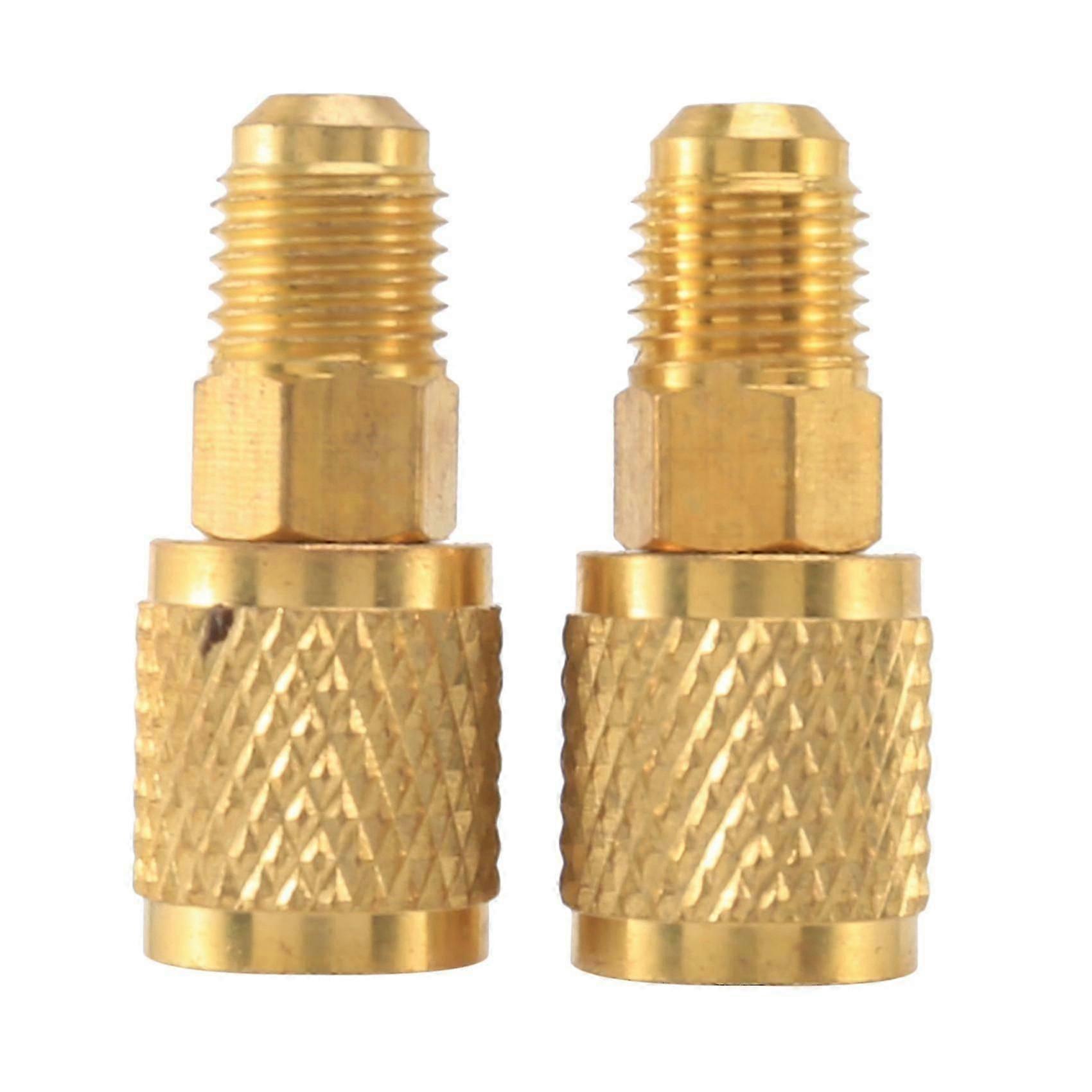 R410A Adapter 5/16" SAE Female to 1/4" SAE Male Flare Quick Coupler for Mini Split AC System