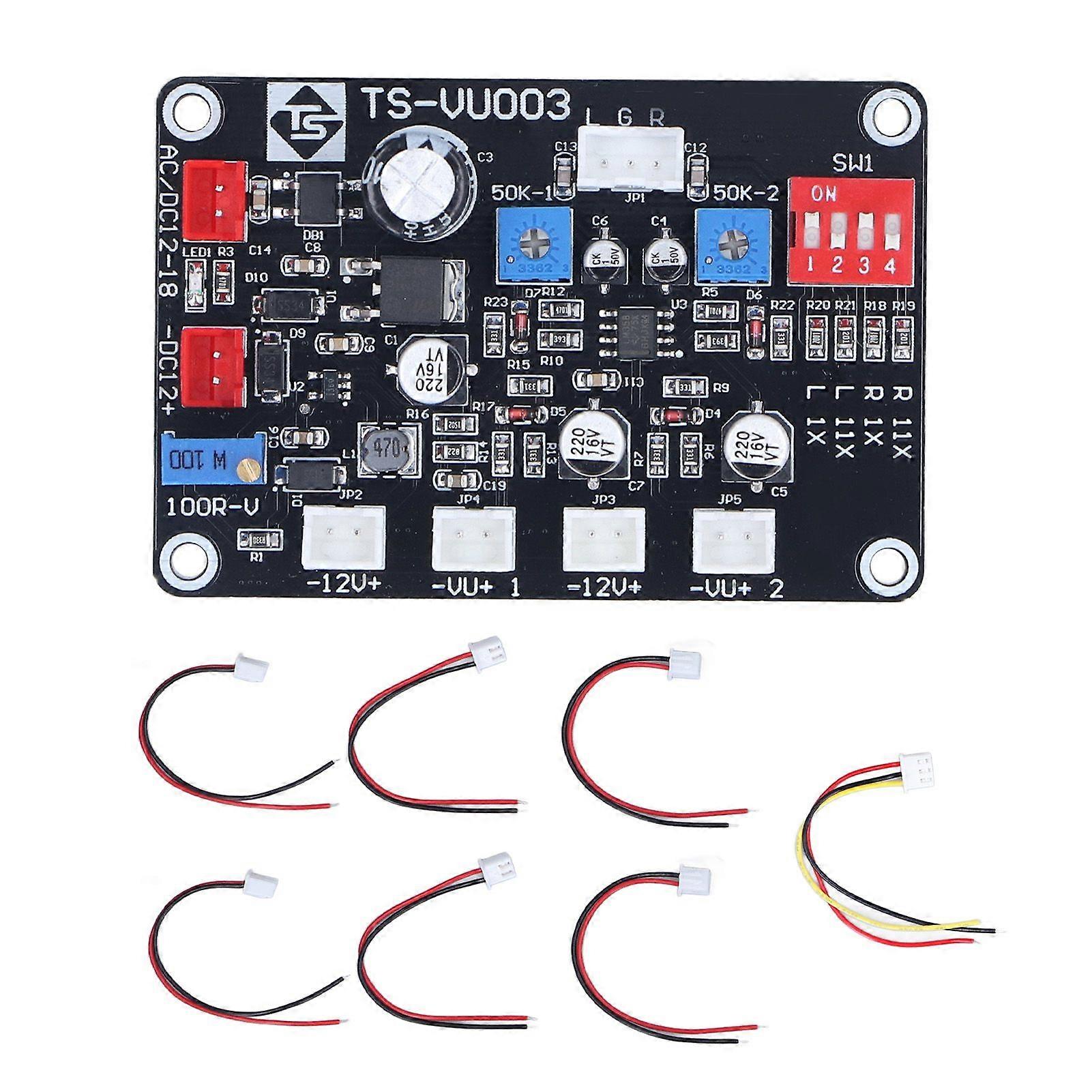 TS VU003 VU Meter Driver Board Adjustable VU Meter Driver Panel Backlight Driver Module DB Power Amplifier 100mA