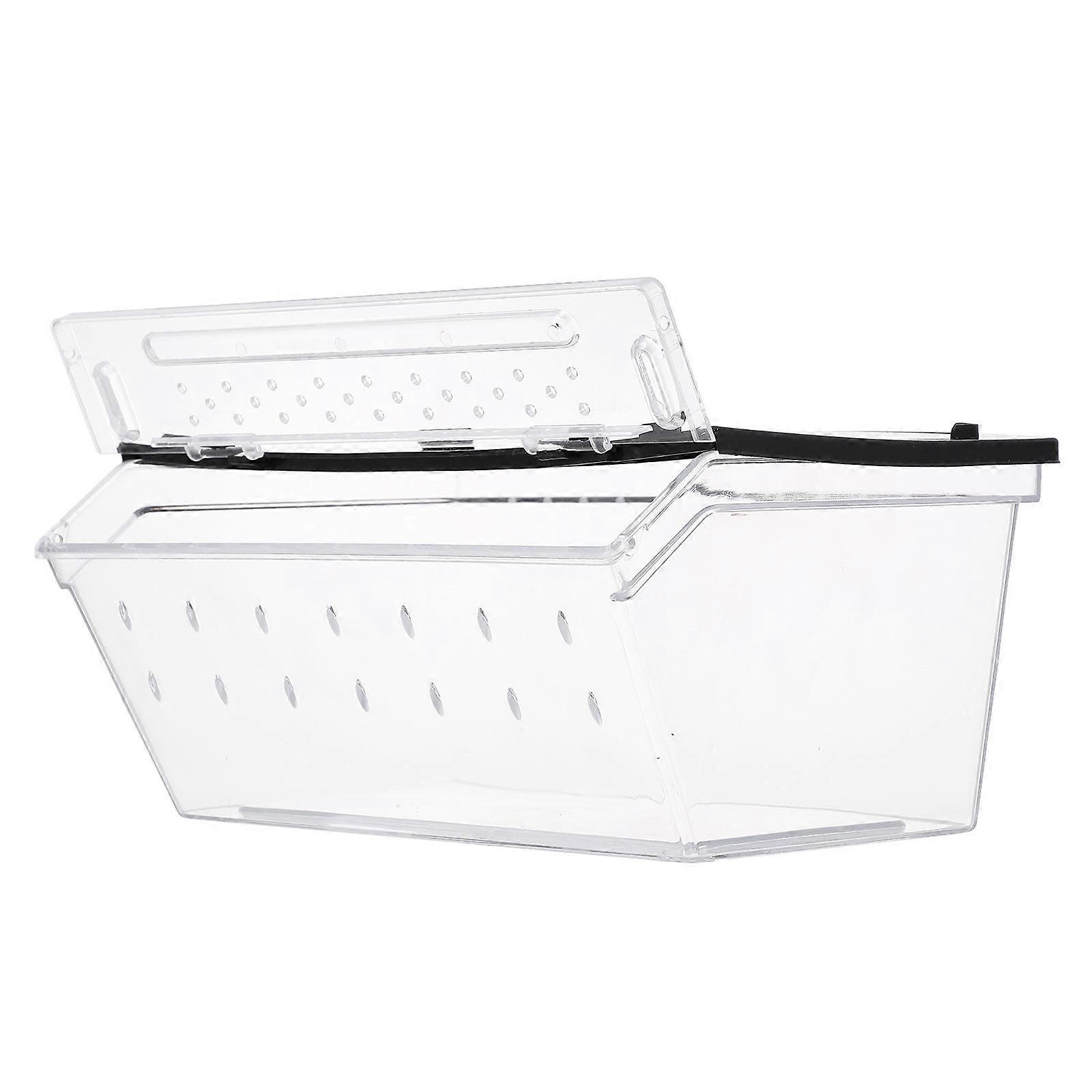Reptile Feeding Box Lightweight Plastic Container for Pet Use Practical Use