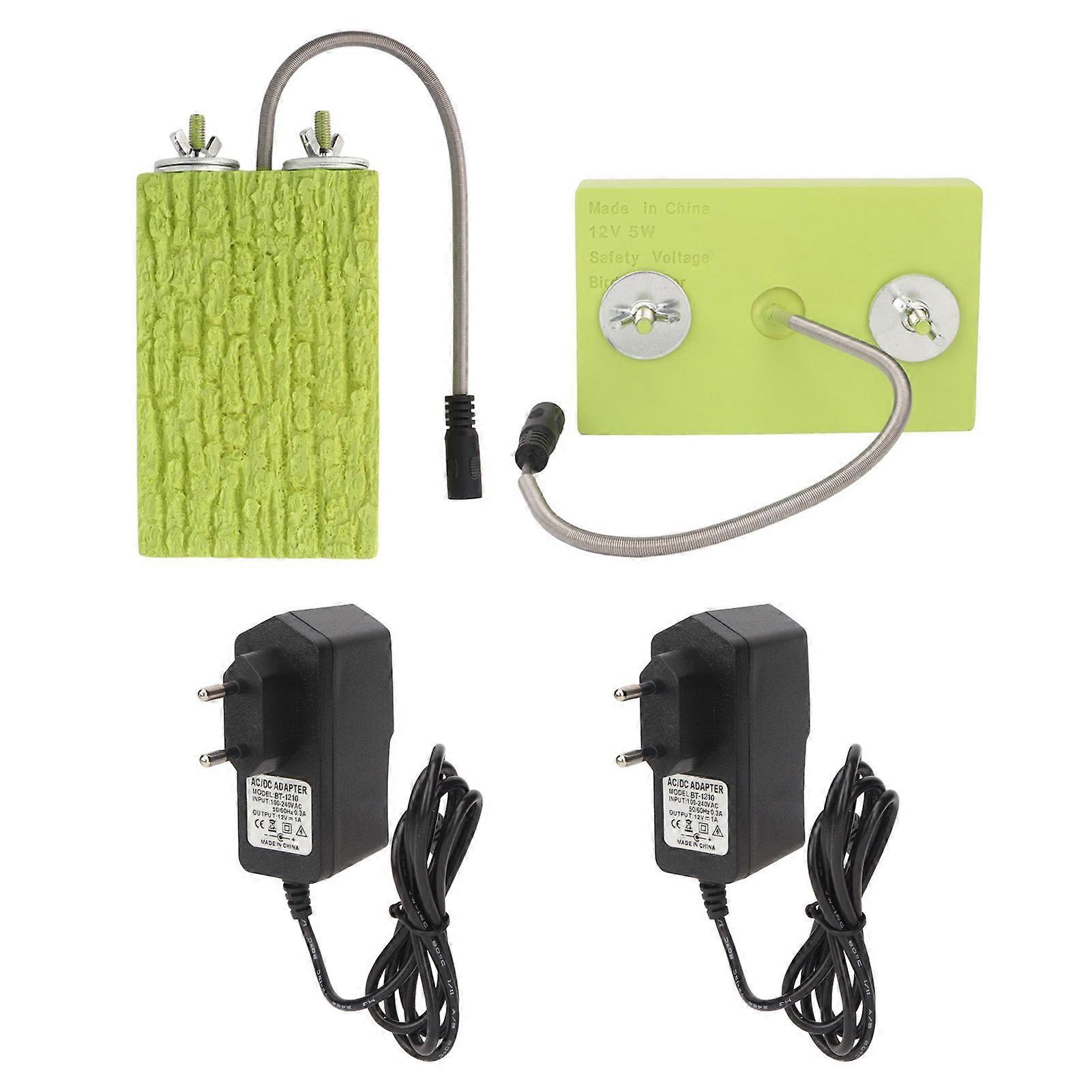 Heating Bird Perch Platform Constant Temperature Heating 12V 5W Small Pet Warm Stand Board for Parrot Hamster 110240V EU Plug