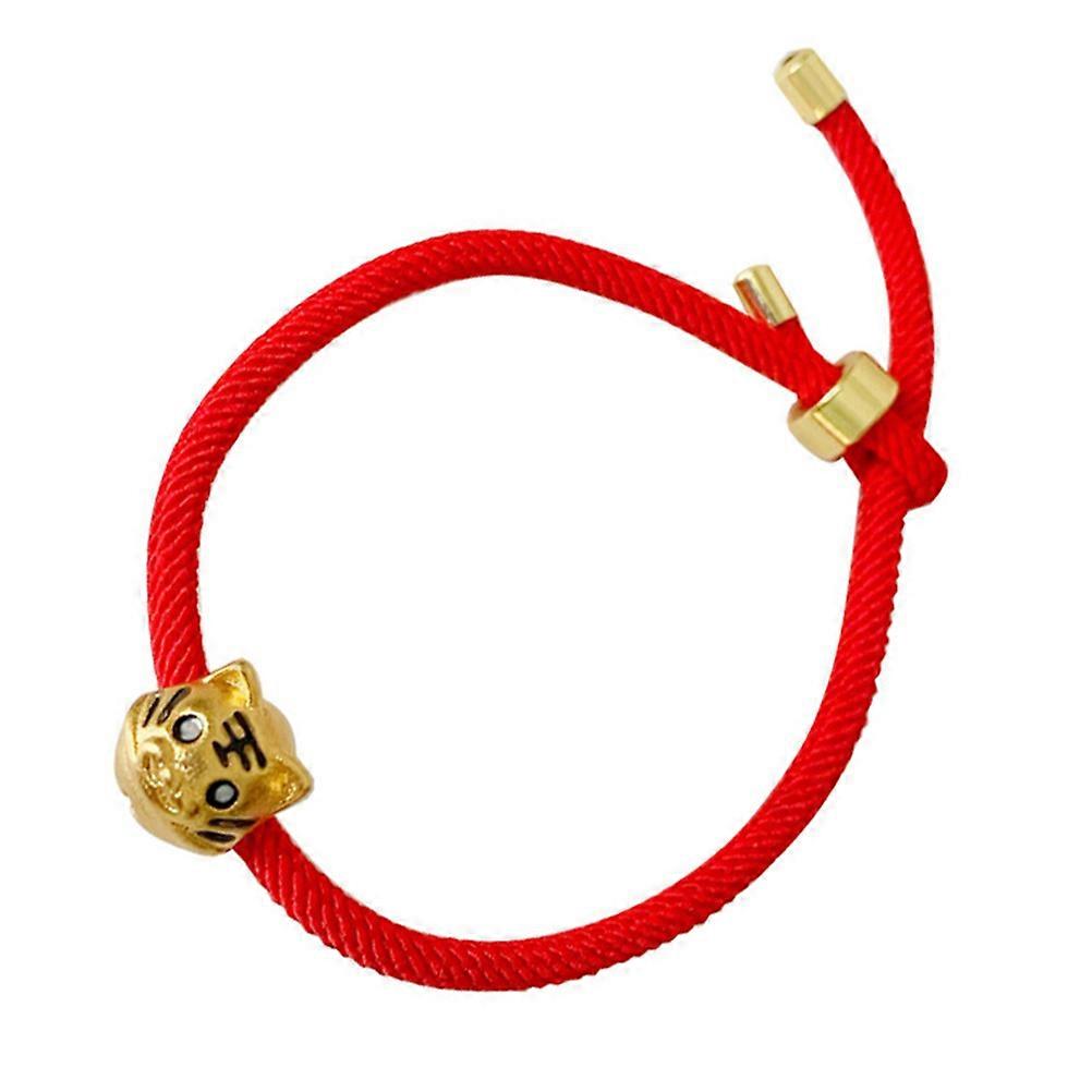 Cord Bracelet Tiger Knot Bracelet for Decor Red Symbolic Jewelry
