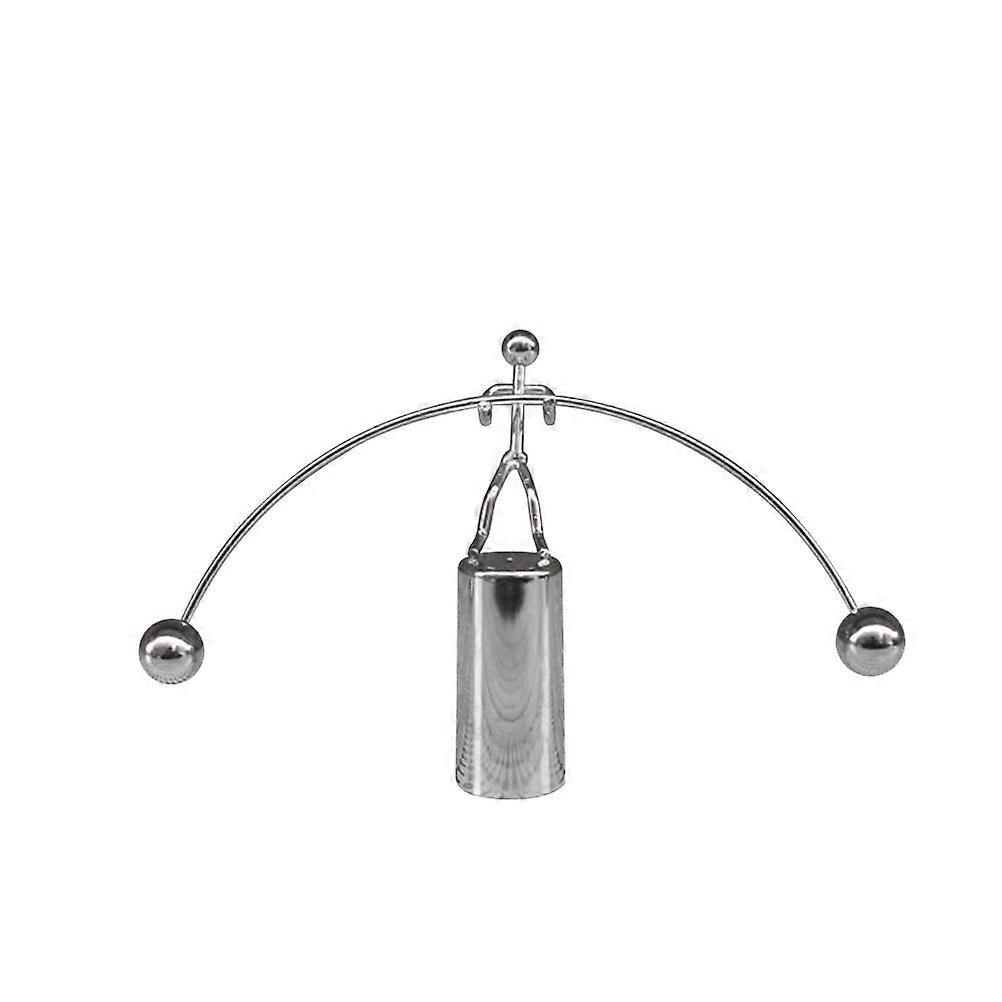 Balancing Man Shape Toy for Desktop Crafts and Office Decor in Silver in A Set
