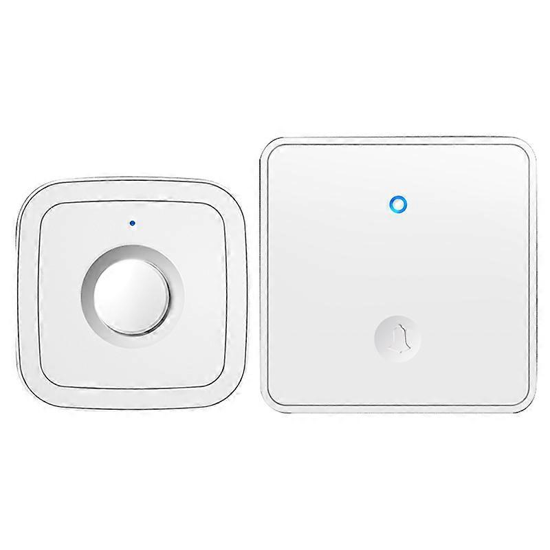 CACAZI FA12 Home Wireless Doorbell 60 Songs Remote Smart Calling Bell (Type 86 Big Button),1 Transmi