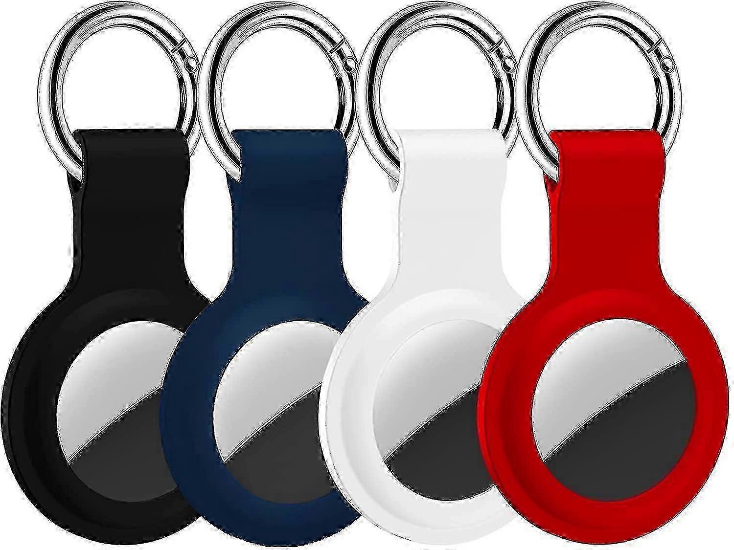 Silicone Airtag 4pack Keyring Compatible With Apple Airtag,airtag Case