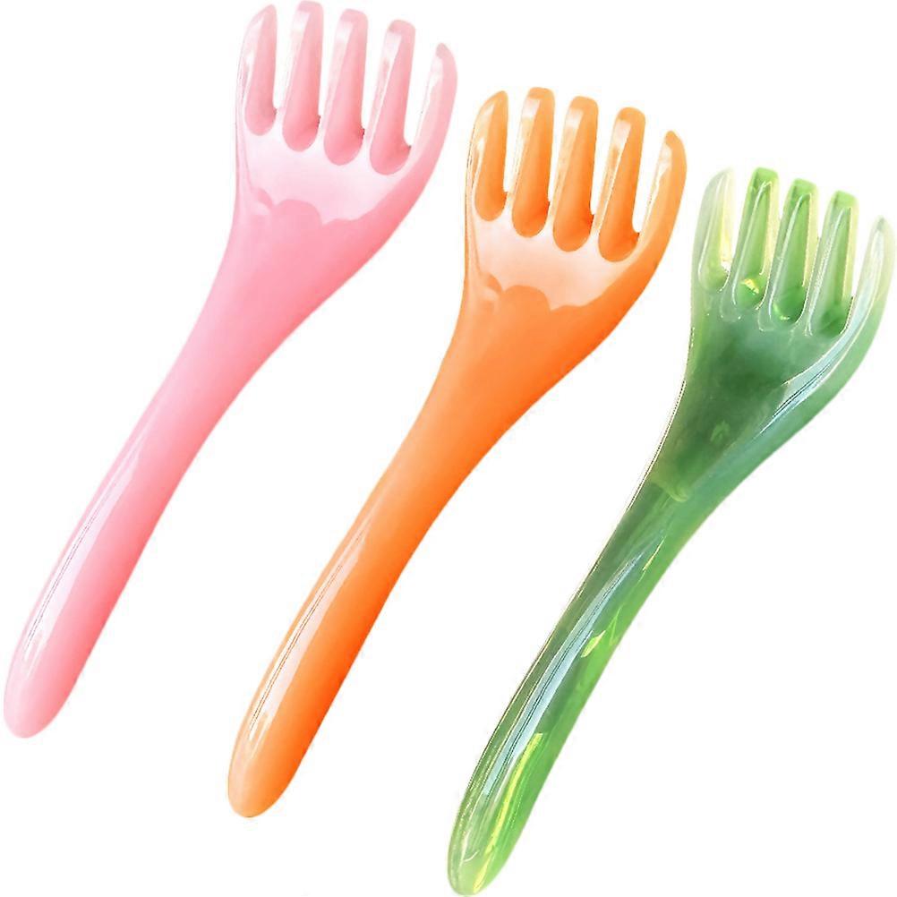 Scalp Sweep Comb Resin Massage Scalp Daily Use Travel Home Assorted Color for Massage 3Pcs