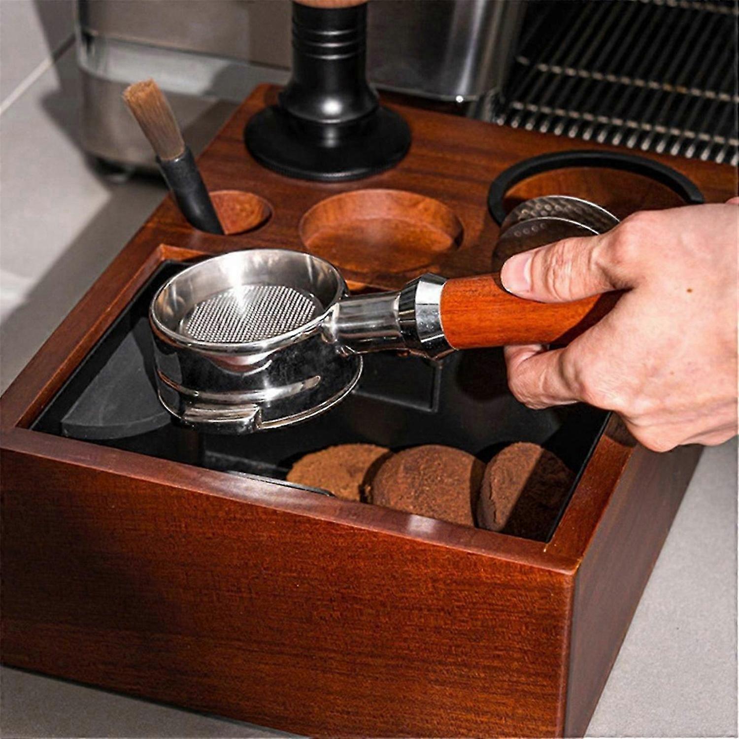 51-58mm position Removable grounds box utensil storage rack