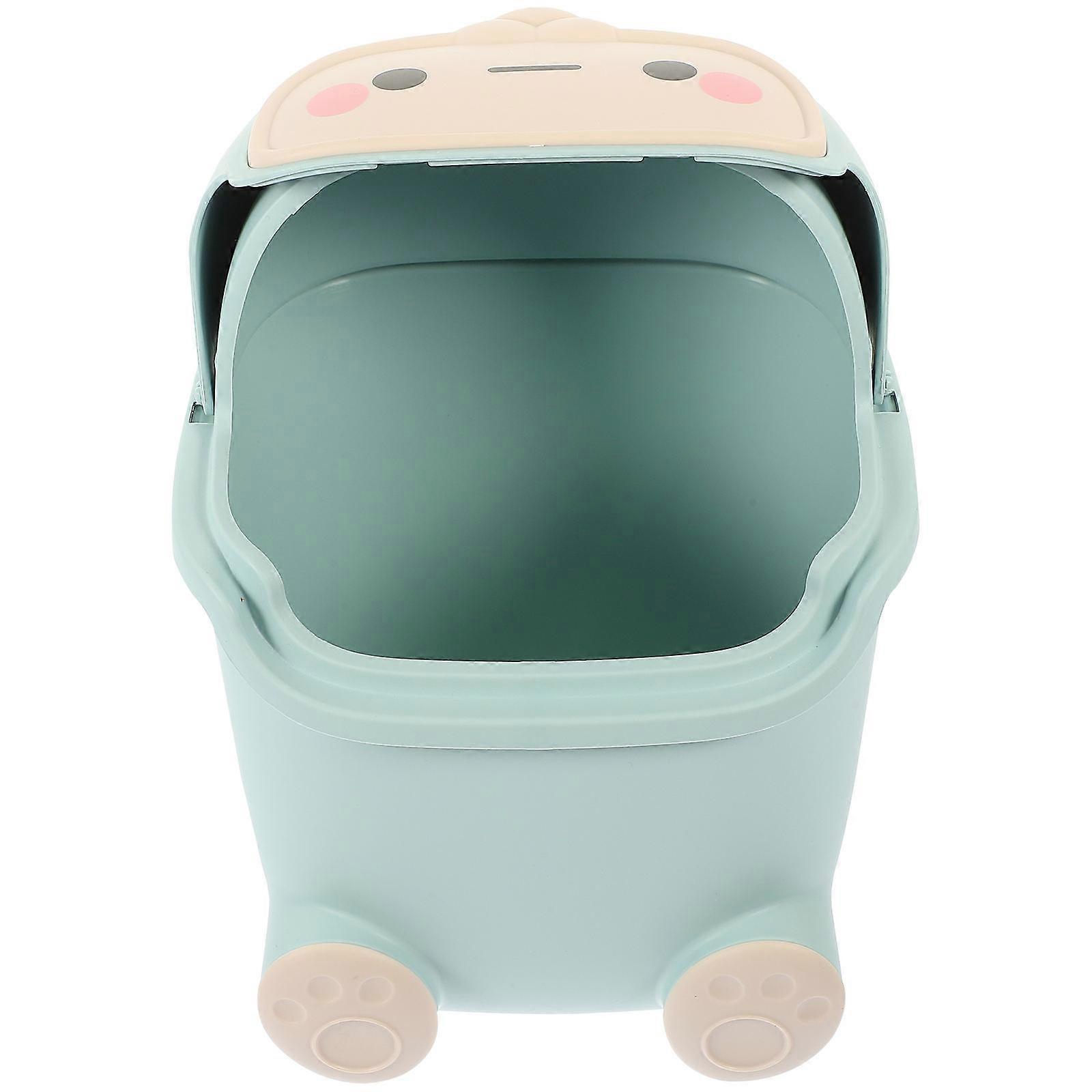 Cartoon Trash Can Desktop Elk Garbage Bin for Storage 3Pcs