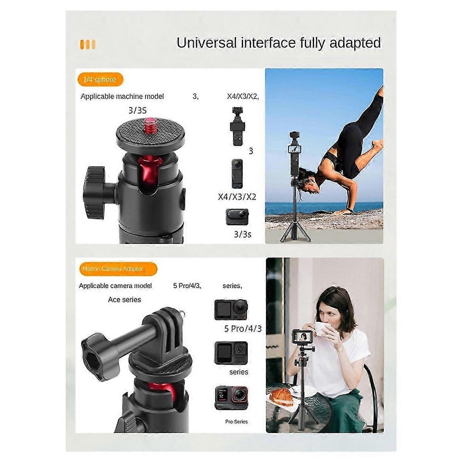 Flymile Suitable for POCKET3 Extension Pole Tripod