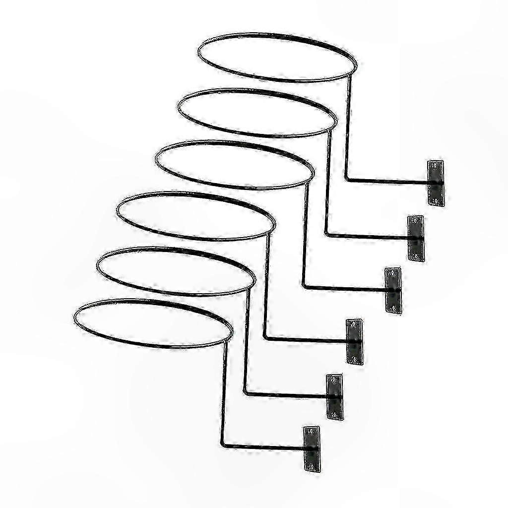 6-Pack Multi-Function Wall Hooks for Helmets, Hats, Balls, Wigs