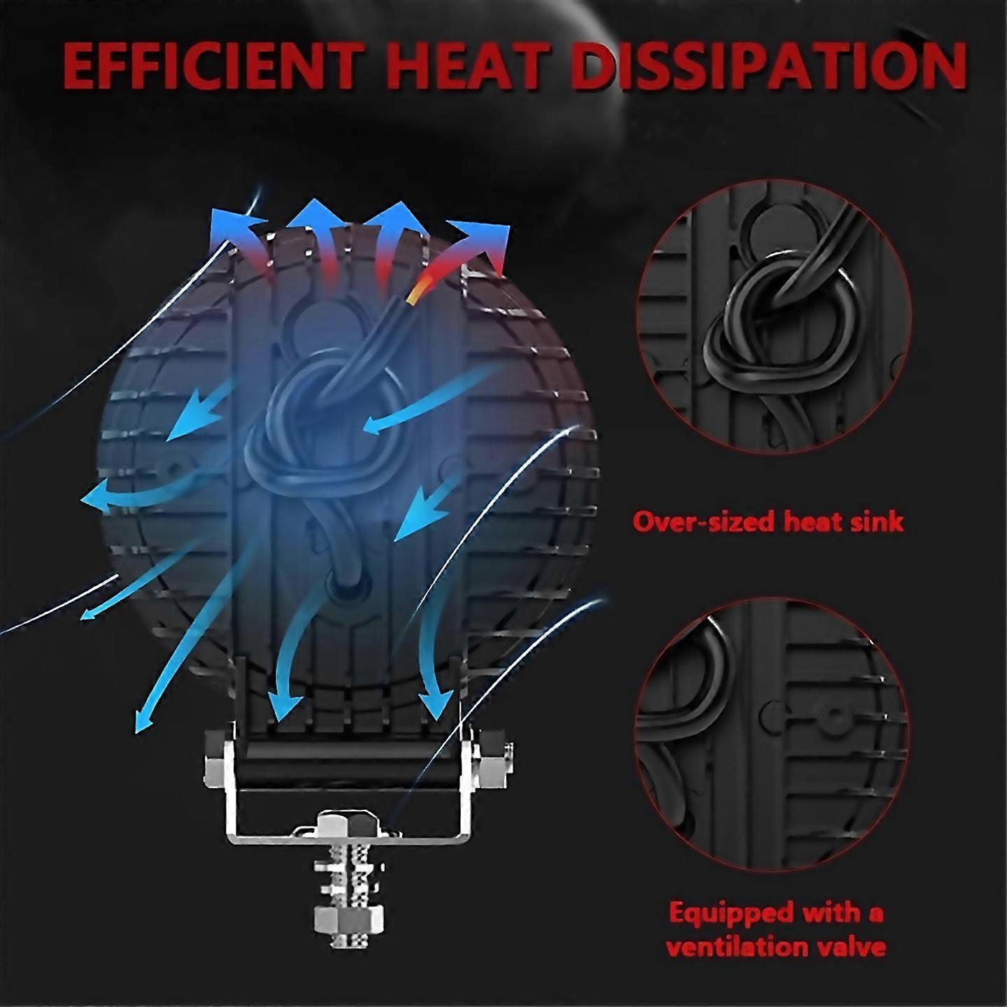 For 4 Inch Car Led Work Lights Flash Spotlights Day Running Lights