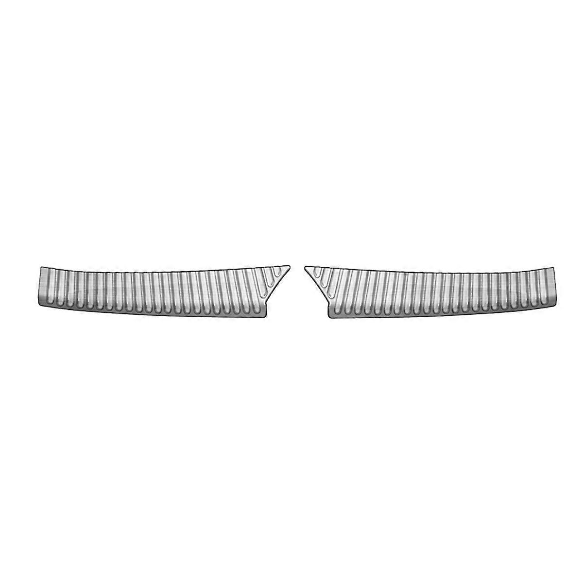 Car Stainless Steel Trunk Guard Plate Trim Silver