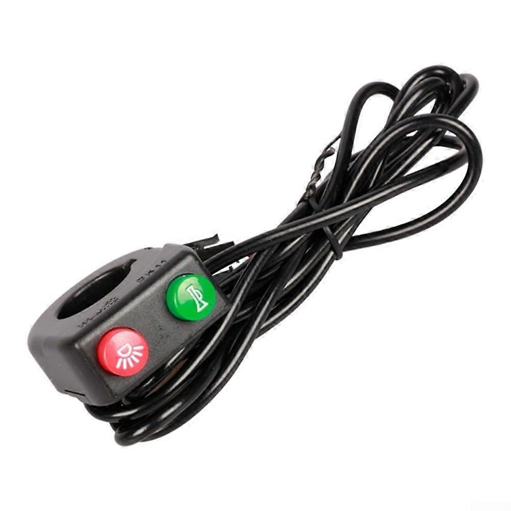 Multi Functional 2 in 1 Ebike Handlebar Switch for Turn Signal and LED Headlight, Waterproof Design, Compatible with Most Models