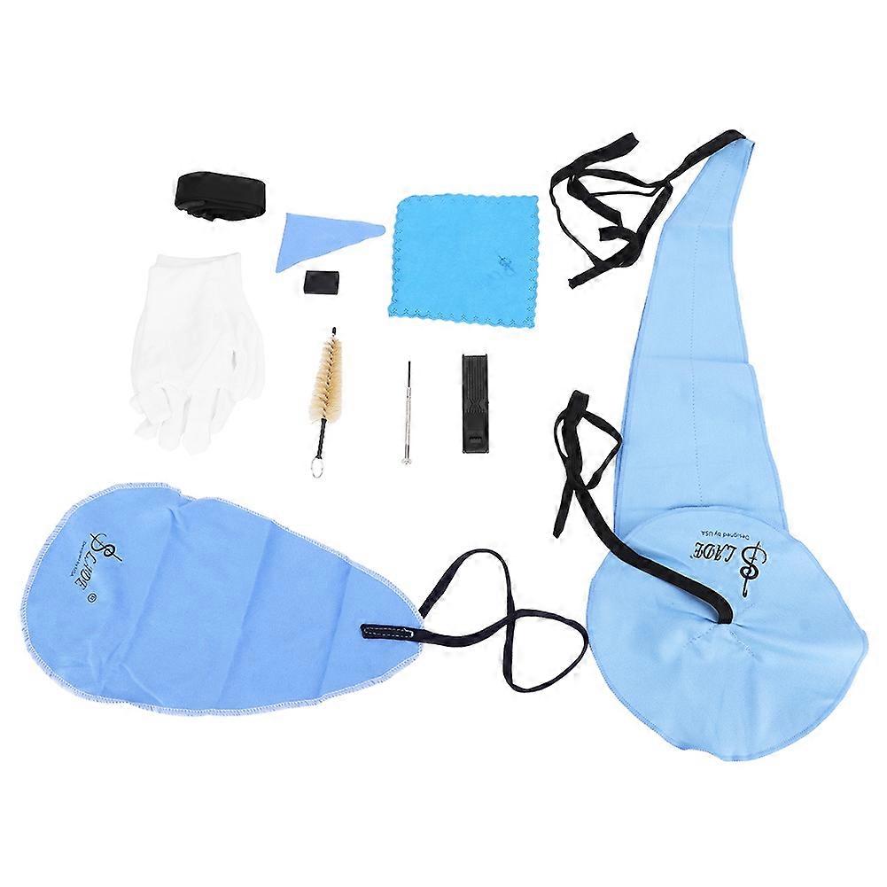 Kit de nettoyage portable pour saxophone, chiffon propre, embout buccal, brosse, sangle, jeu de tournevis