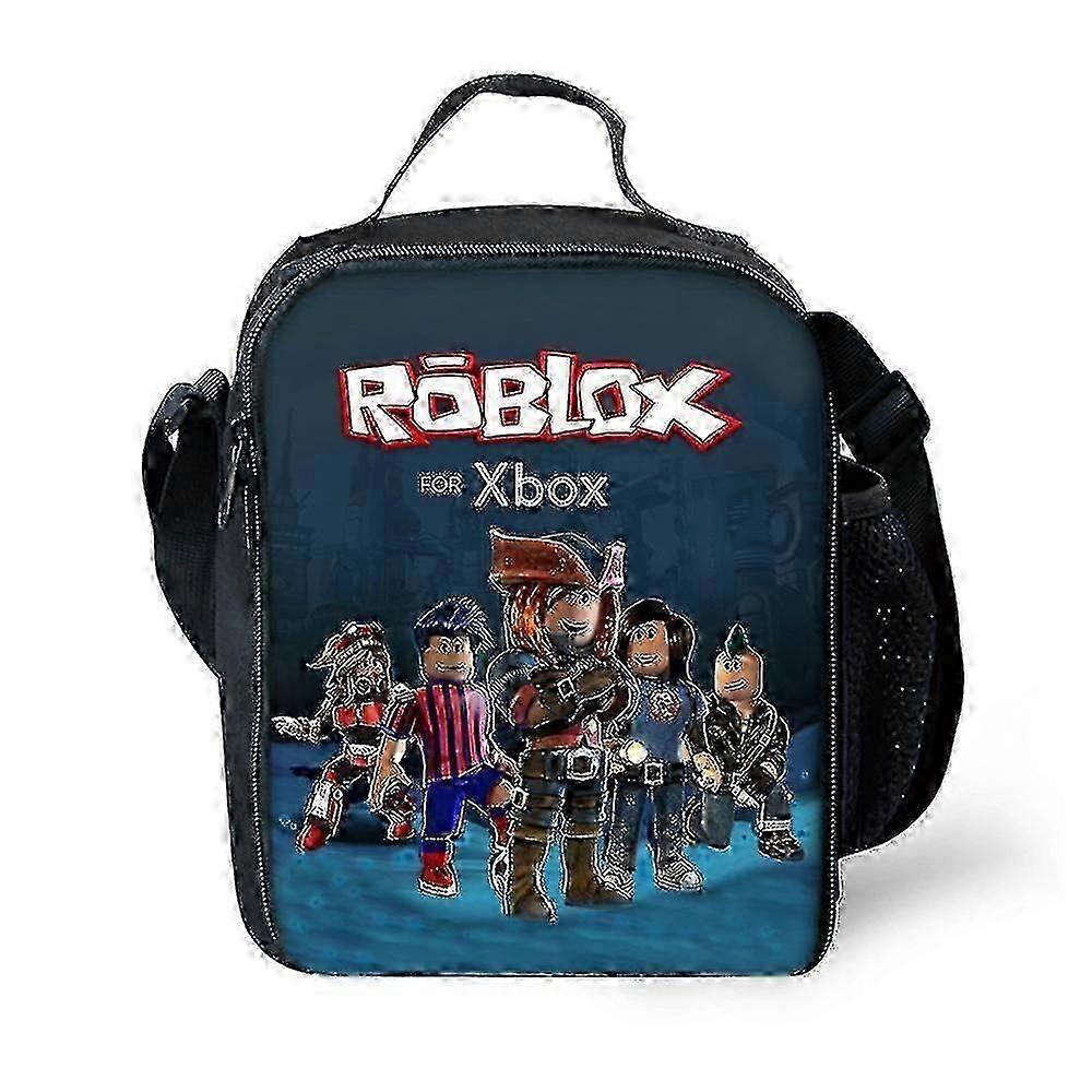 Roblox Kids isolert matbokspose for gutter jenter, gjenbrukbar matboks for piknikskole, ideell for varme eller kalde snacks Bento-bokser