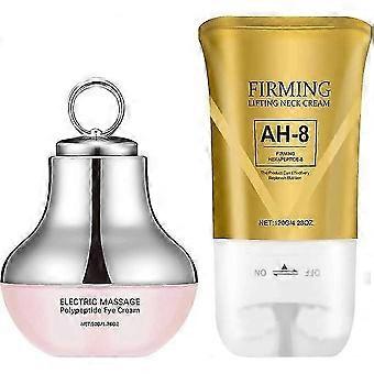 AH-8 Firming Neck Cream + Elektrisk Massasje Øyekrem, Nakke-Øyepleie Oppstramming & Revitaliserende Sett, Øye- og nakkebehandling, Glatt av fine linjer, Skin Mo