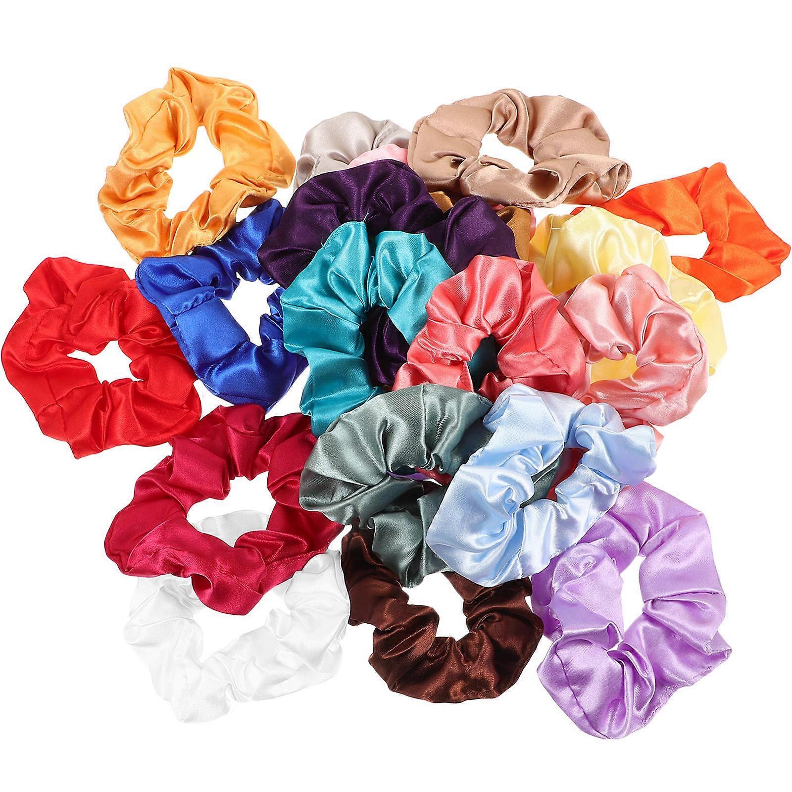 Elastic Scrunchies Hair Ties for Decoration 40Pcs Set