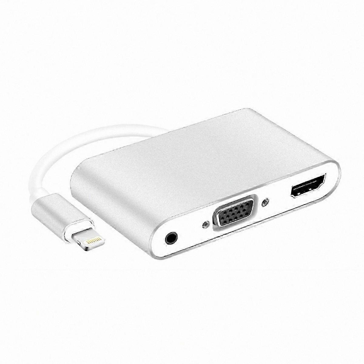HDMI/VGA Adapter for Lightning with Enhanced Compatibility Support
