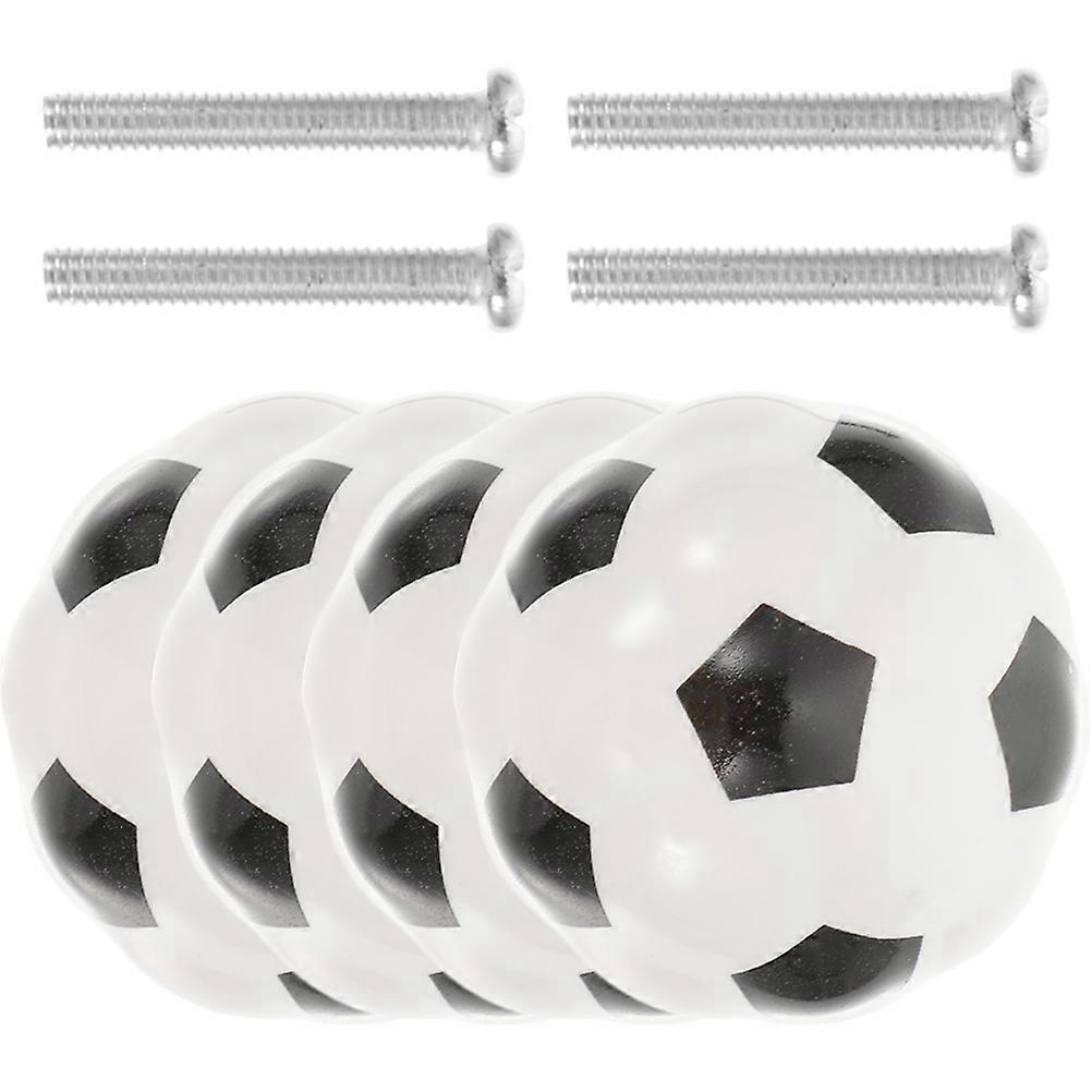 12Pcs Football Shape Cabinet Handle Set for Drawer Pull Decorative Use
