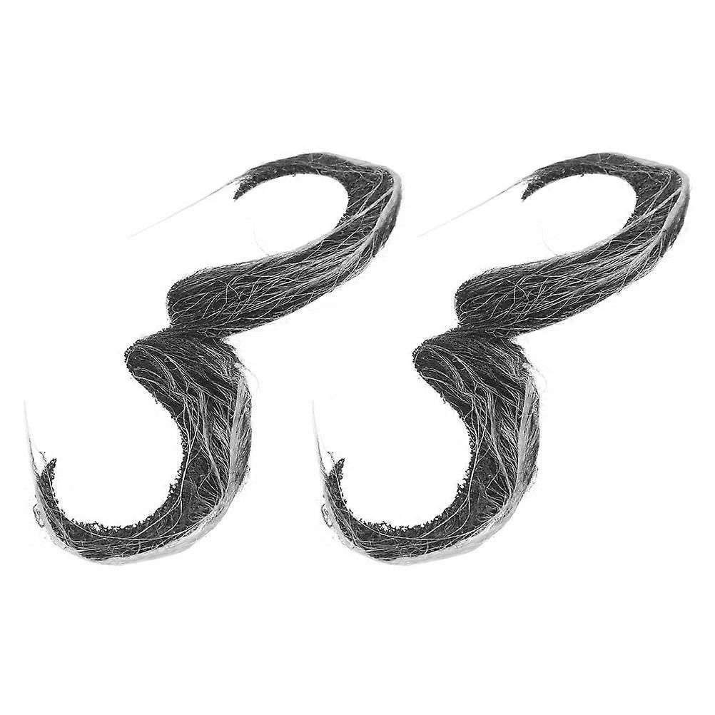 Fake Mustache Simulated Beard Stick for Decoration 10Pcs Multi Color Realistic Mustaches