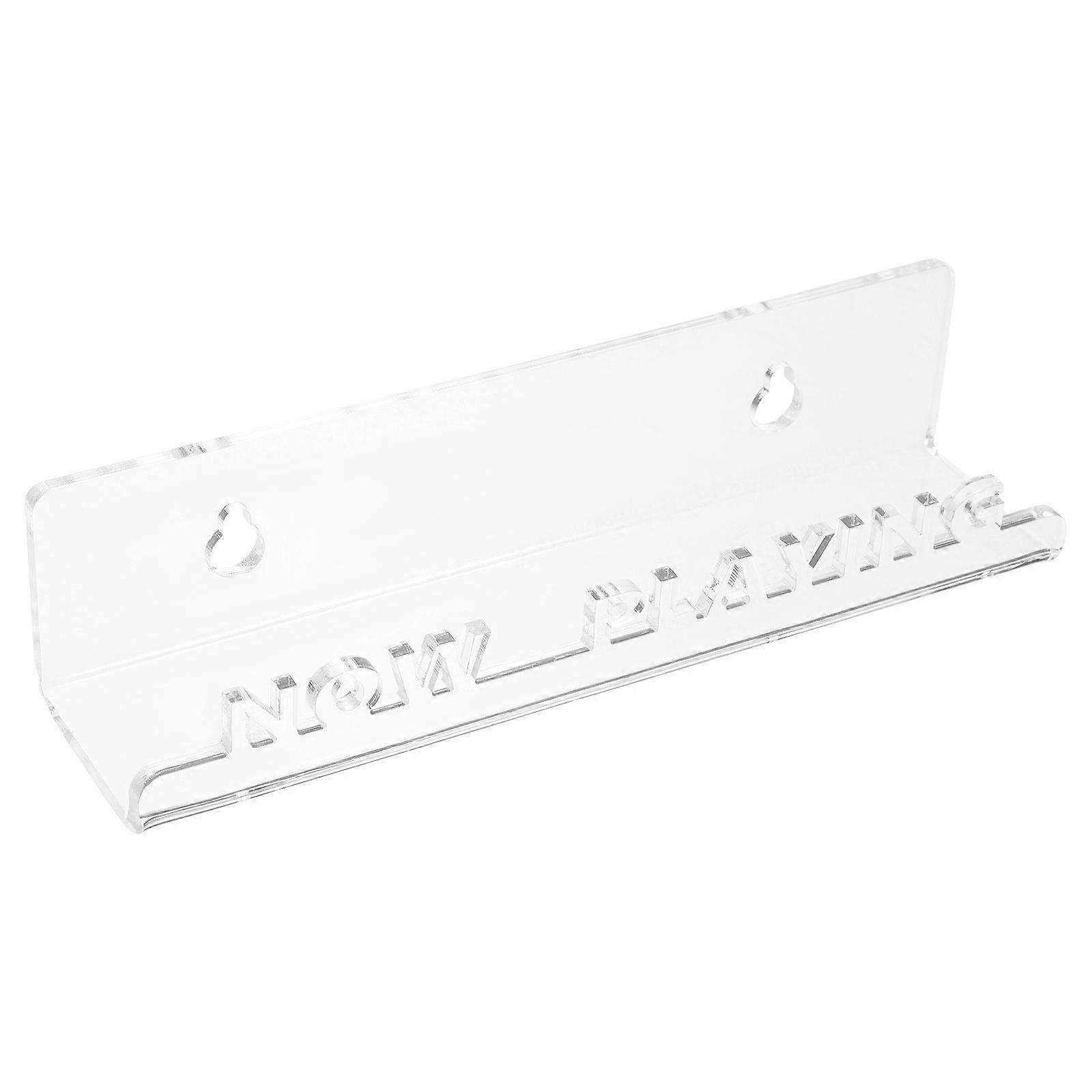 Space-Saving 3Pcs Rectangular Vinyl Record Organizer Clear Acrylic Wall-Mount For Living Room And Office Use