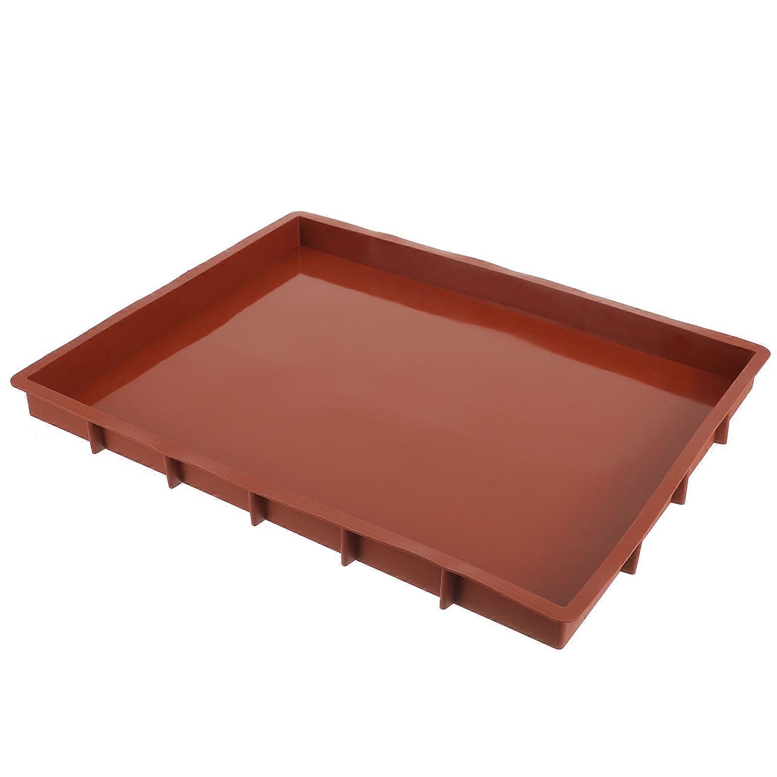 Non-Stick Silicone Loaf Pan Baking Tool For Home Baking And Professional Bakery Use Coffee Color 1Pack