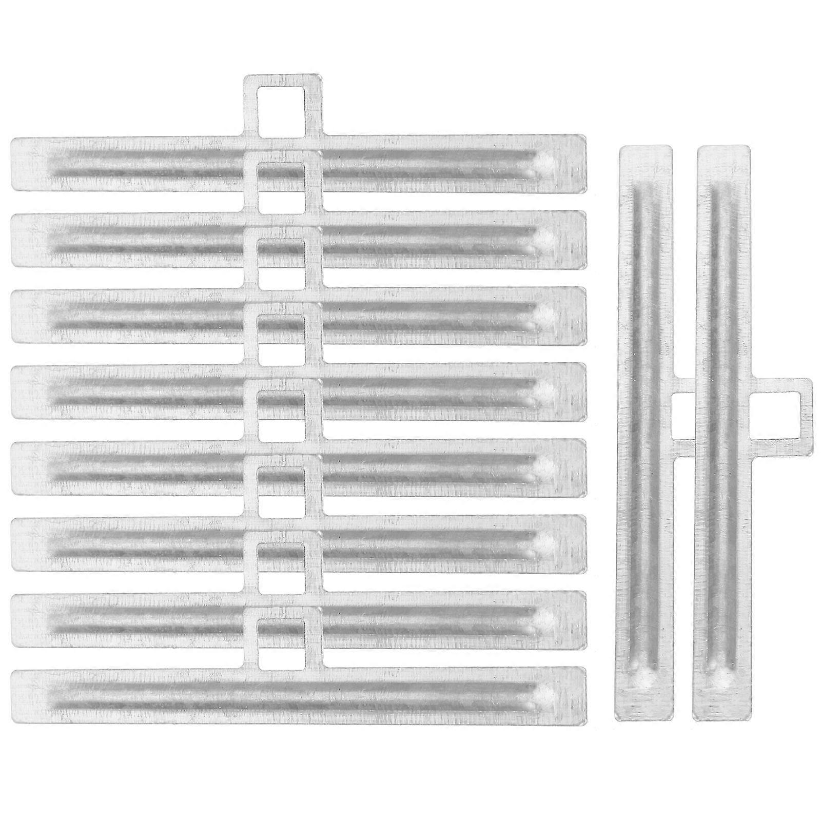 40 Pcs Vertical Blind Repair Tabs Wear Resistant Fixer Suitable For Hotel Study Indoor Use Rectangular Metal