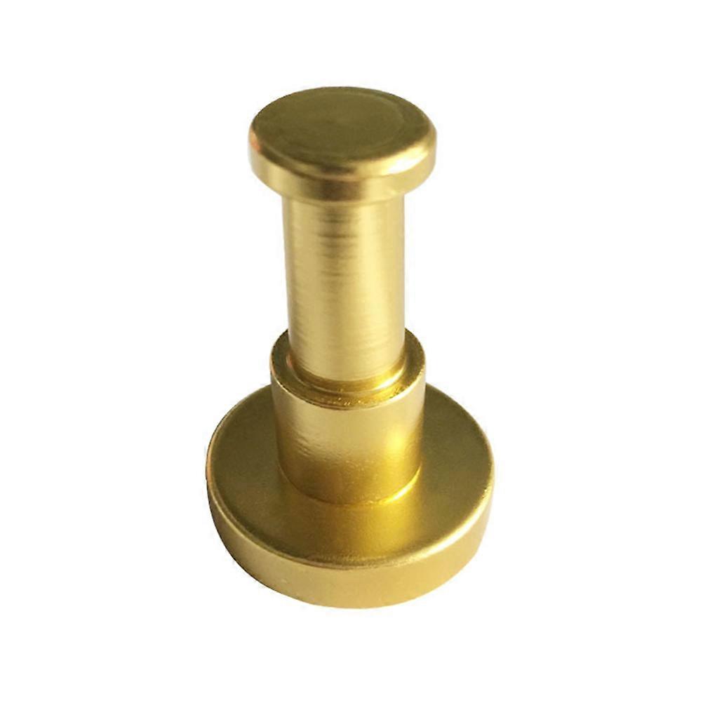 Coat Hook Round Space Aluminum Wall Mounted Hooks for Hanging 2Pcs Gold