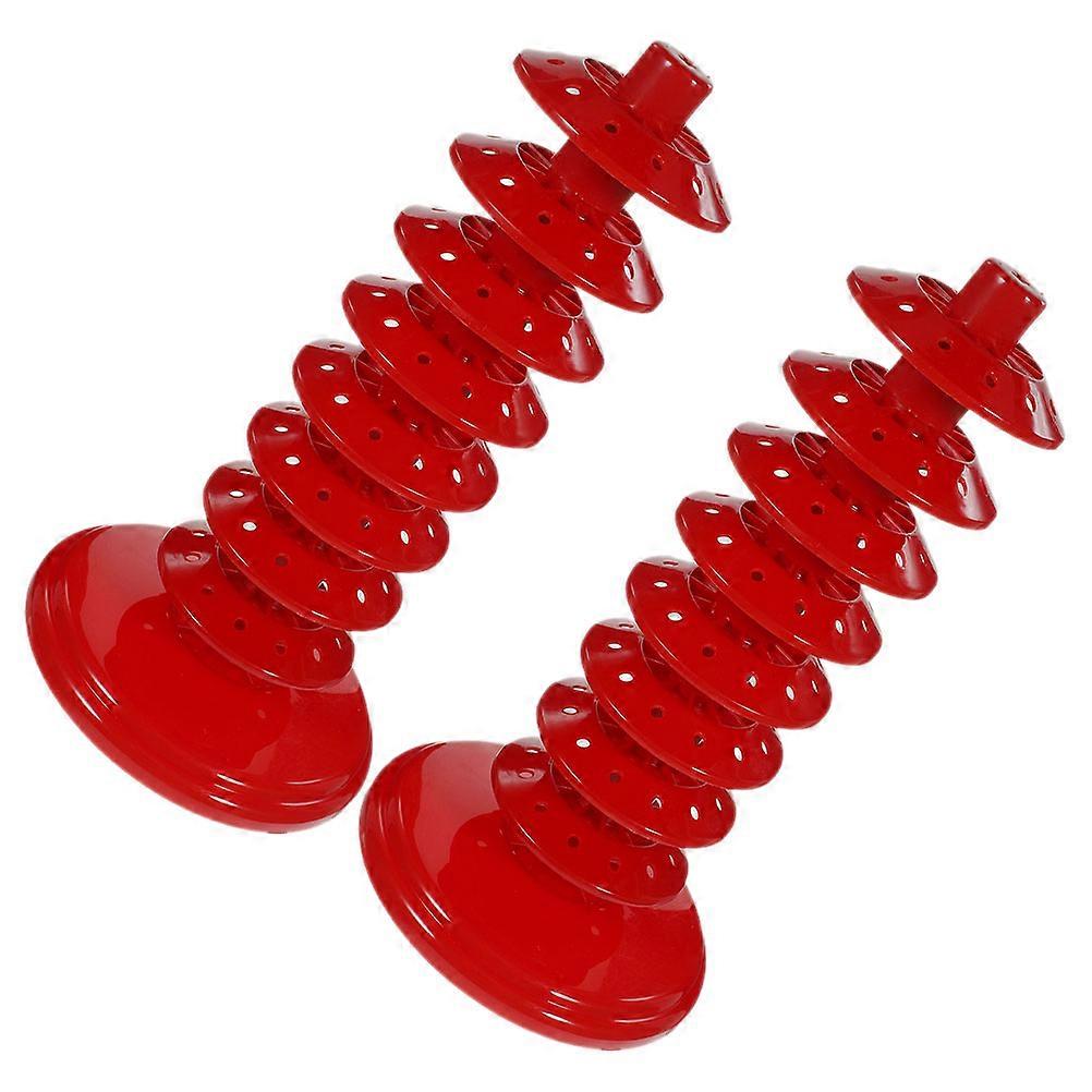 Lollipop Stand 6Pcs Reusable Lollipop Rack Multi-Layer Display Holder For Candy Display Home Use Red Color
