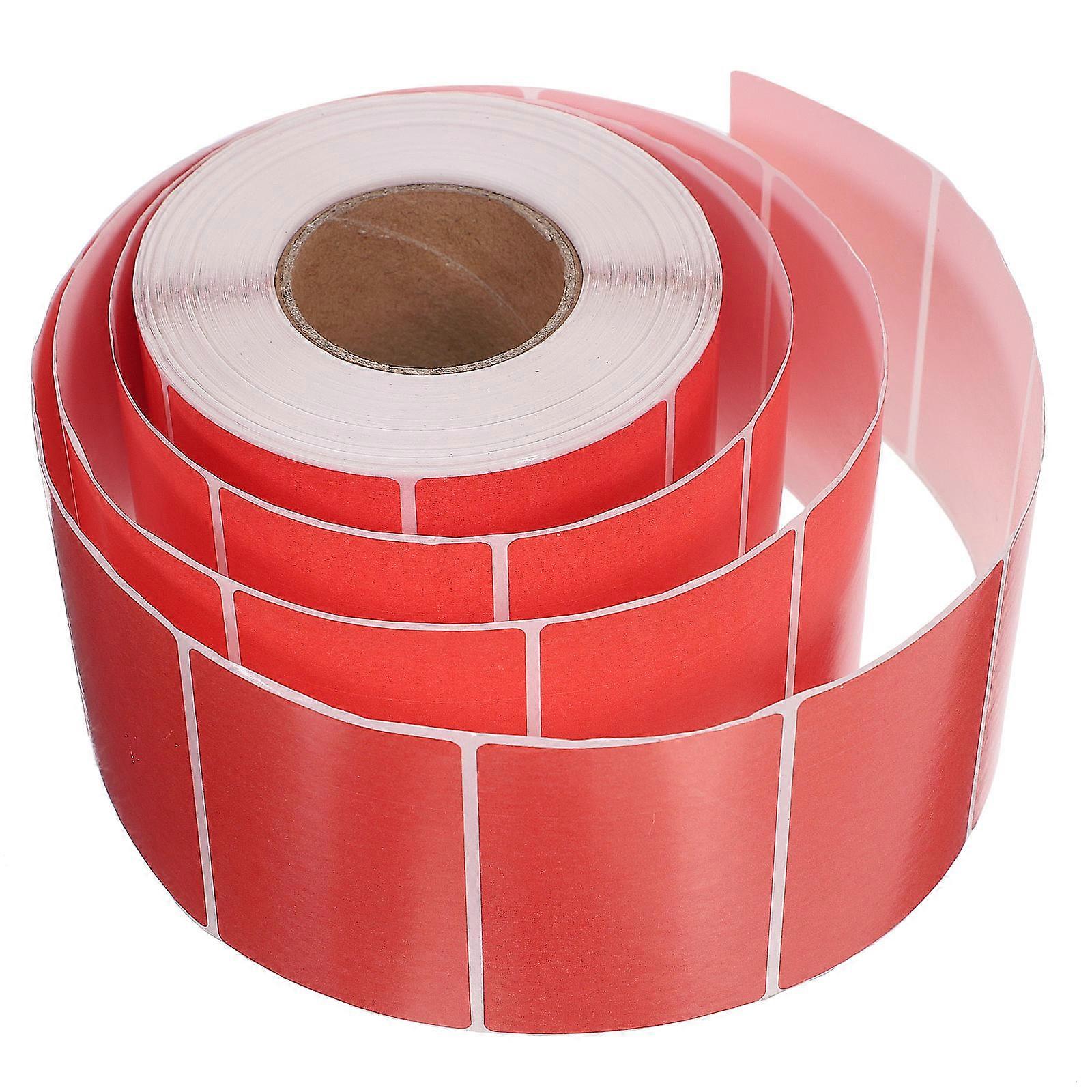Thermal Labels for Printing 2Pcs Colorful Self-Adhesive Blank Stickers Red