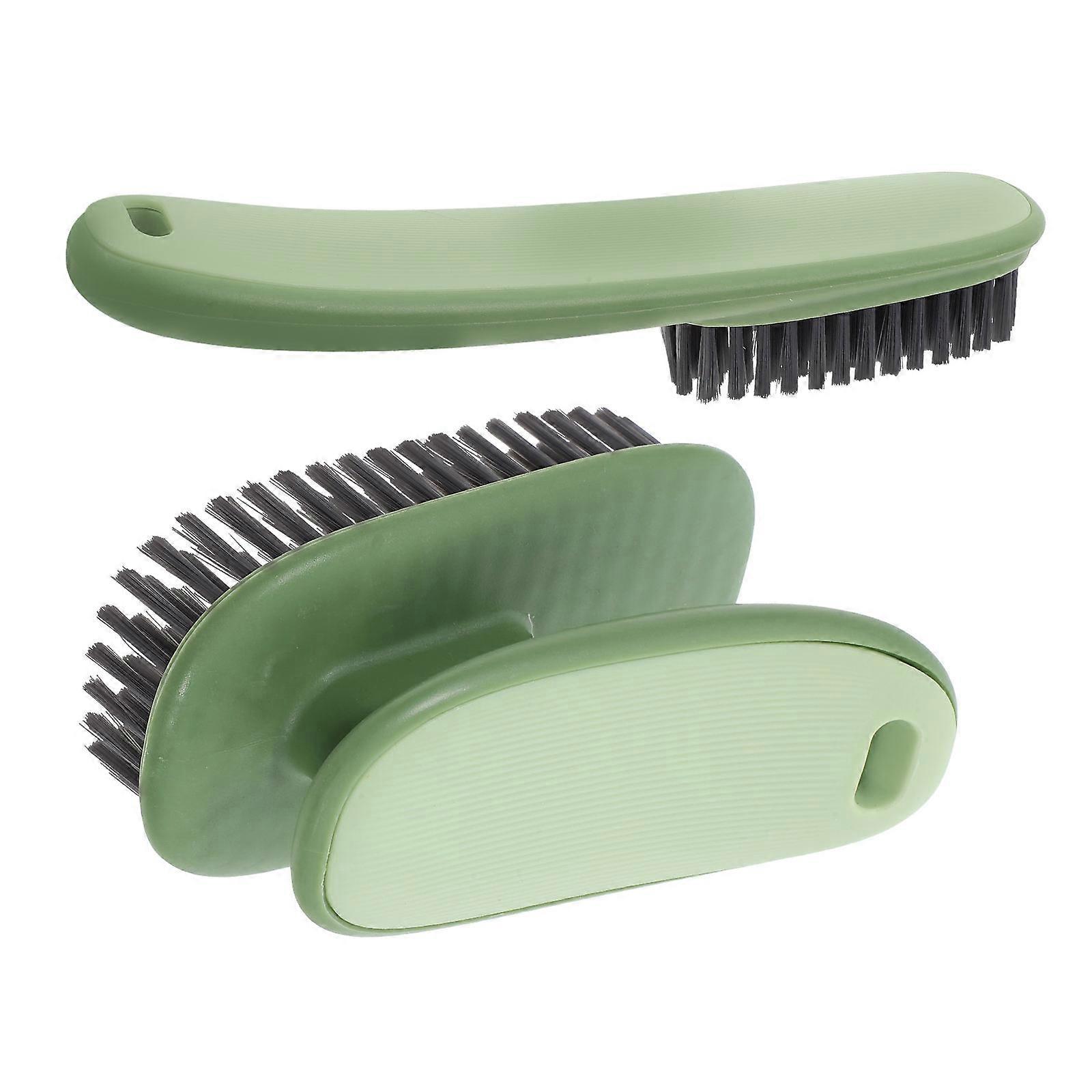 Shoe Scrubbing Brush Laundry Scrub Brush for Clothes 8Pcs Green Set