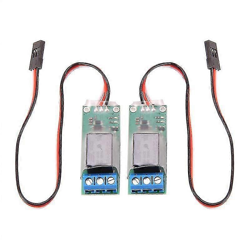 2ks RC PWM elektronický spínač relé pre RC lietadlo DIY model Ovládač navigačných svetiel Univerzálny spínač K1