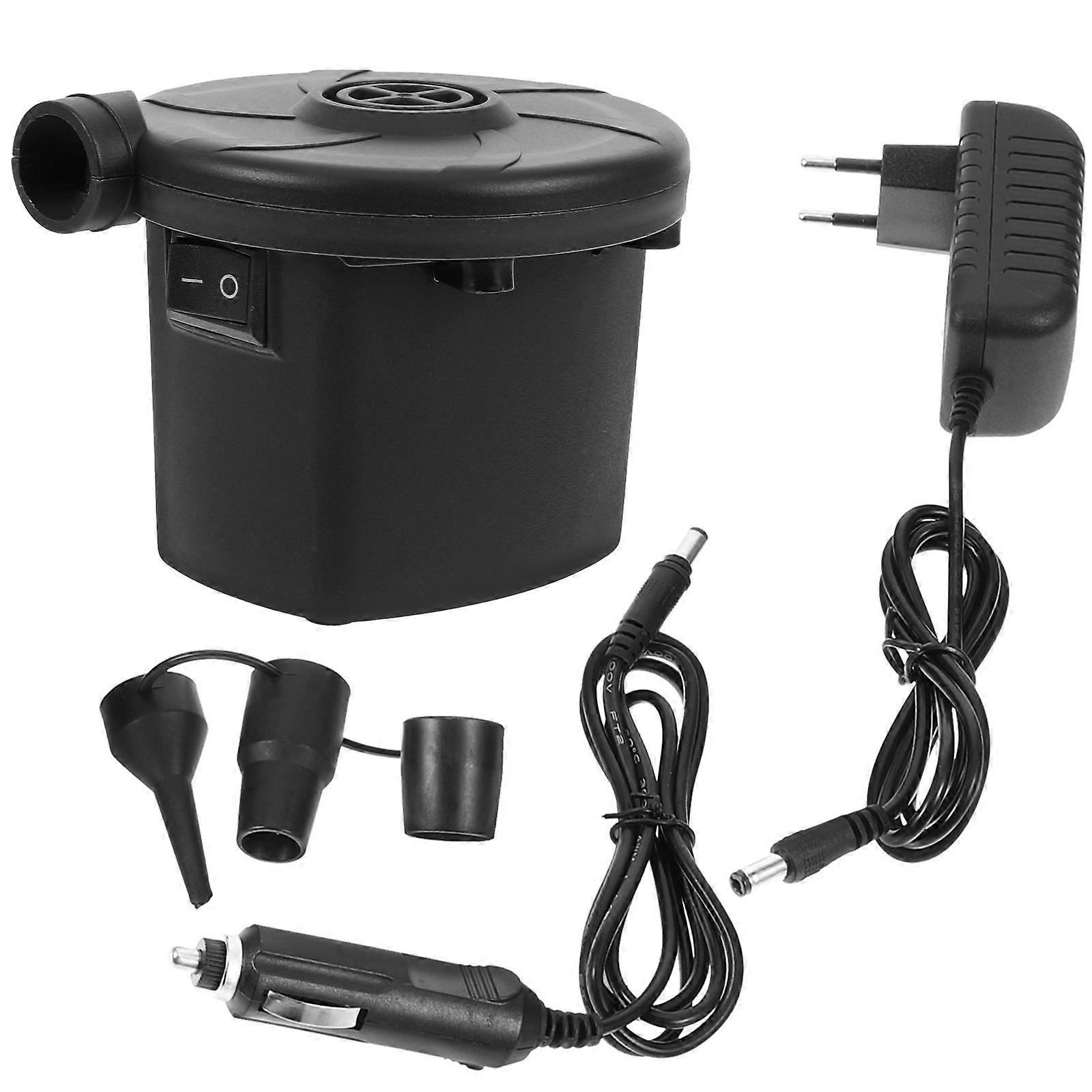 Elektrisk luftpump bärbar pump 2 st för luftmadrasser och poolleksaker