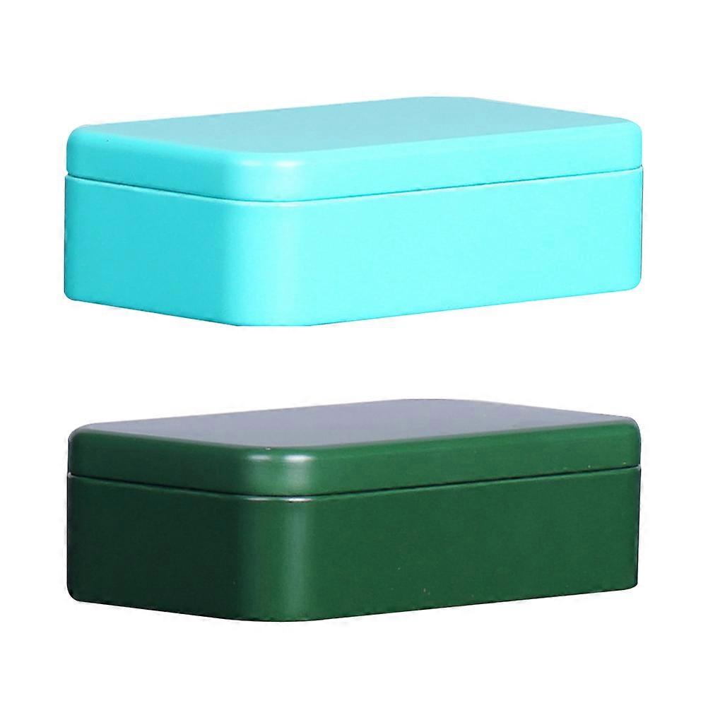 Universal Business Metal Box 12 Pcs Assorted Color Square Tea Can Ideal For Home Travel And Office Storage With Moisture Preservation